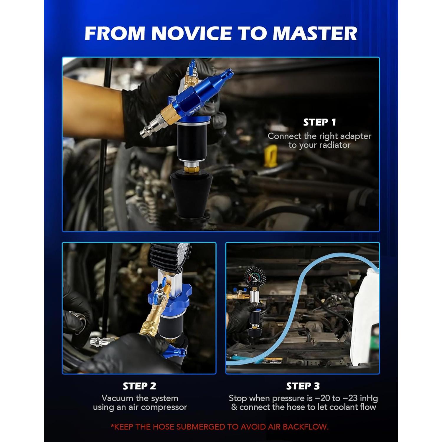 Kit de Recarga de Vacío de Refrigerante Orion Motor Tech 13 Piezas