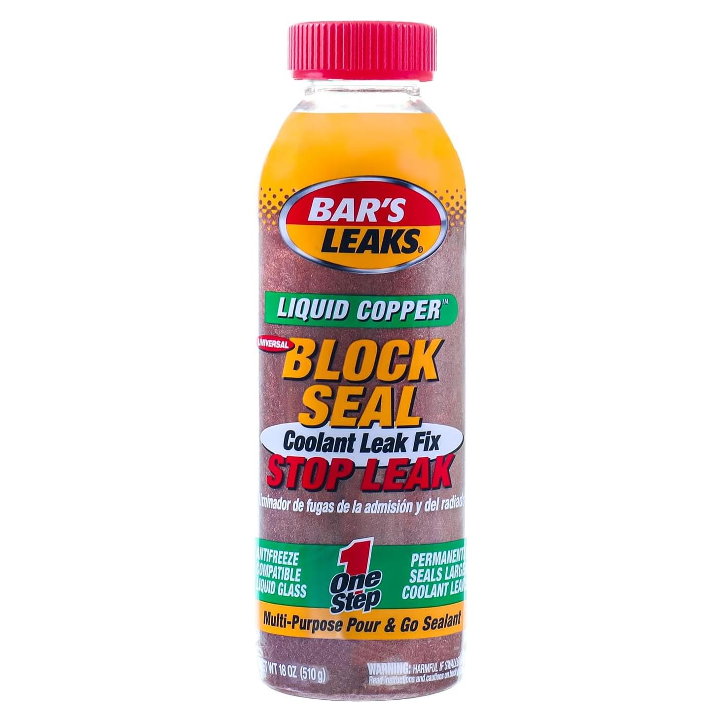 Sello de Bloque de Cobre Líquido Bar's Leaks 532 ml - Repara Fugas