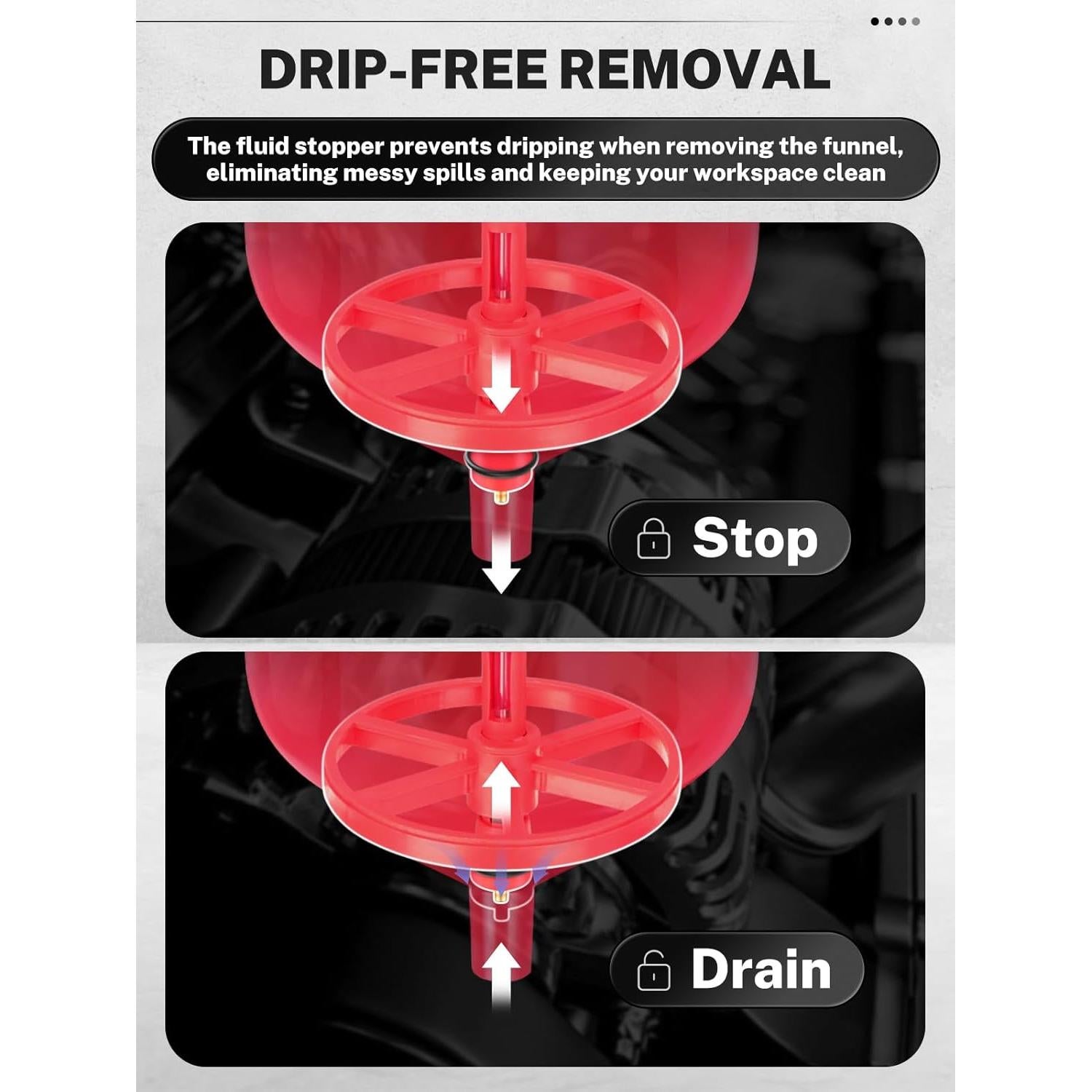 Kit de Embudo de Refrigerante BILITOOLS 12 Piezas Sin Derrames