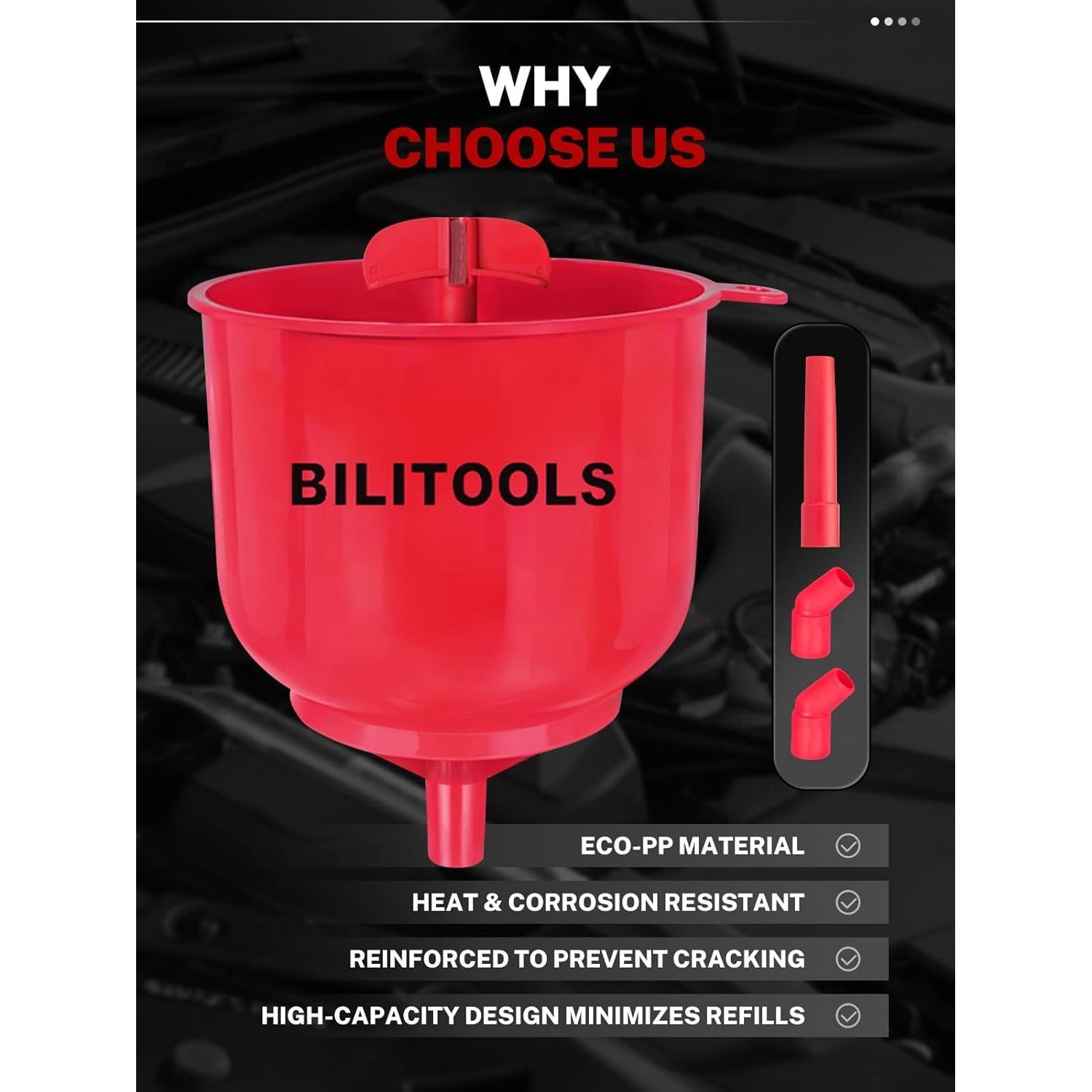 Kit de Embudo de Refrigerante BILITOOLS 12 Piezas Sin Derrames