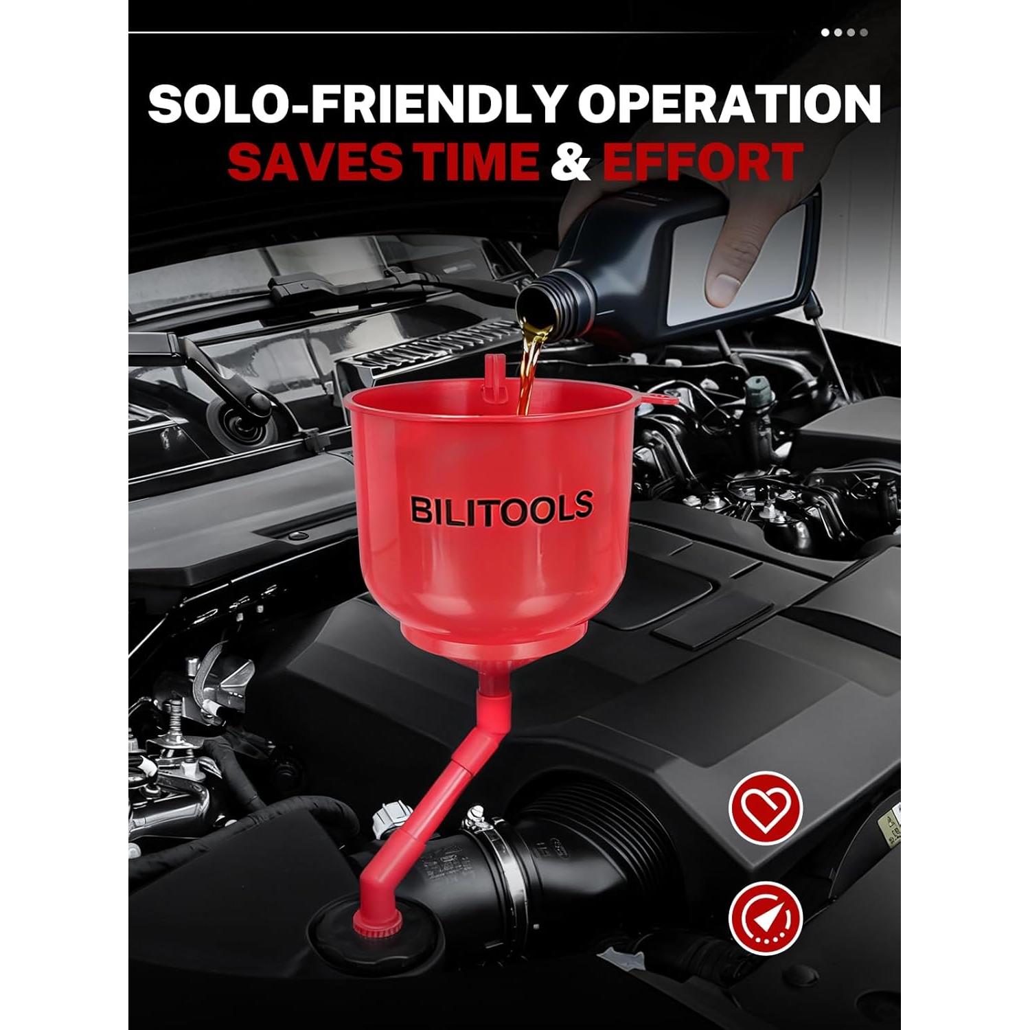 Kit de Embudo de Refrigerante BILITOOLS 12 Piezas Sin Derrames