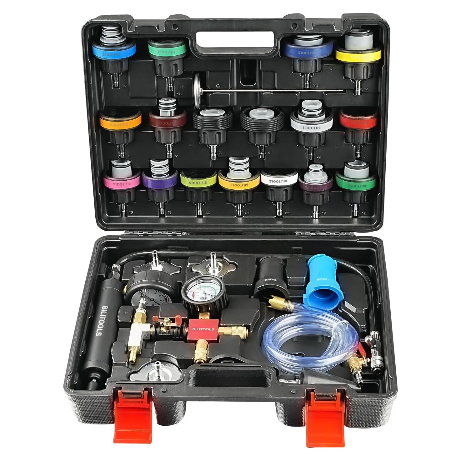 Kit de Prueba y Relleno de Refrigerante BILITOOLS 28 Piezas