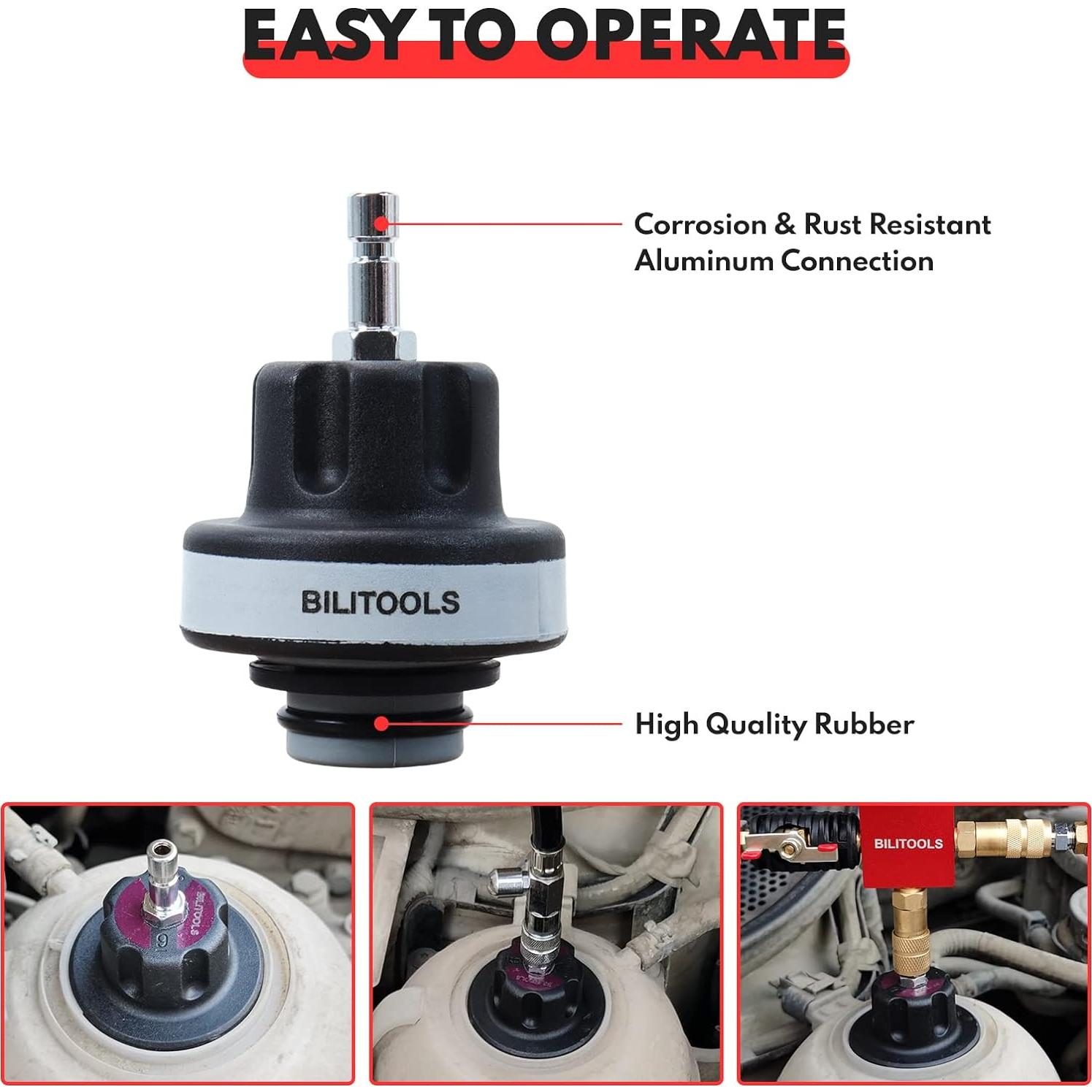 Kit de Prueba y Relleno de Refrigerante BILITOOLS 28 Piezas