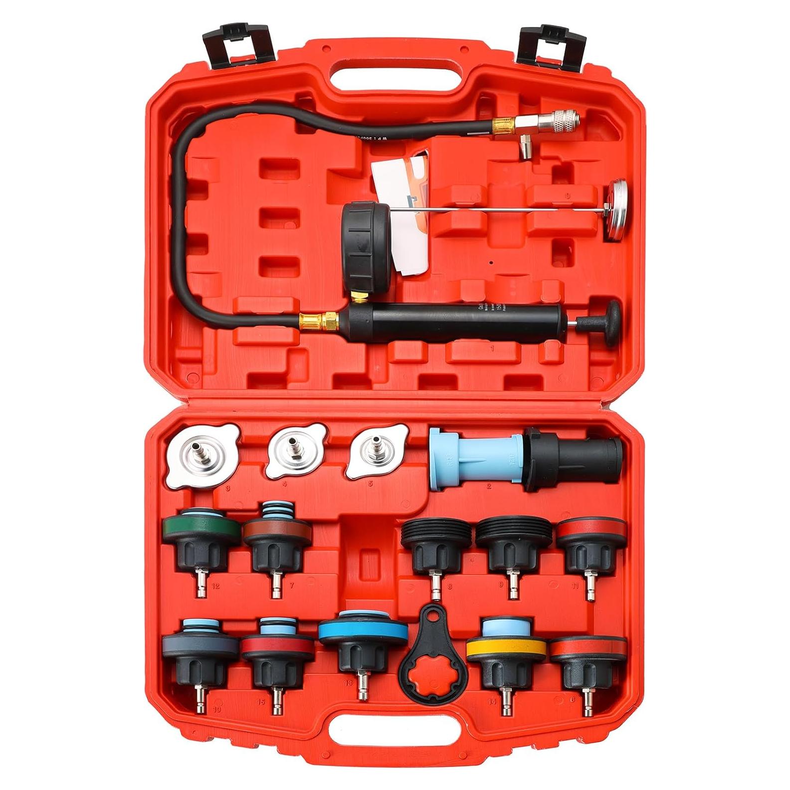 Kit de Probador de Presión de Radiador Acymner ZH1025-1 18PCS