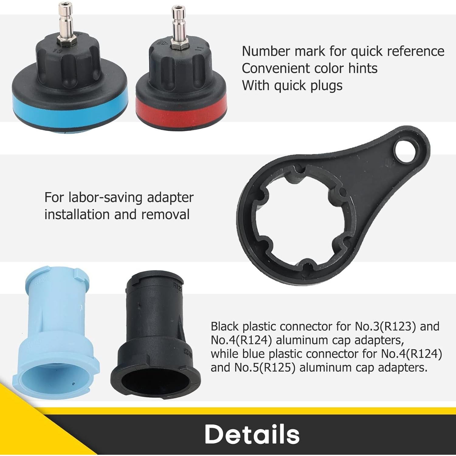 Kit de Probador de Presión de Radiador Acymner ZH1025-1 18PCS