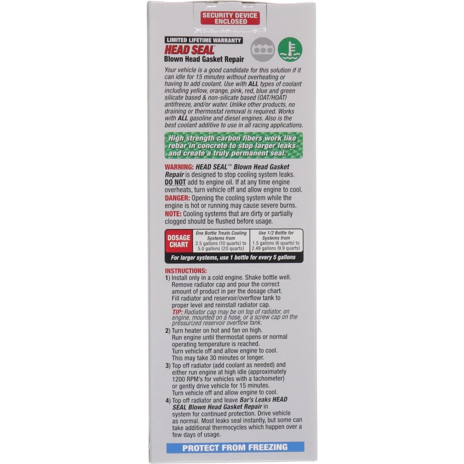 Sellador de Junta de Culata Bar's Leaks HG-1 1.13kg