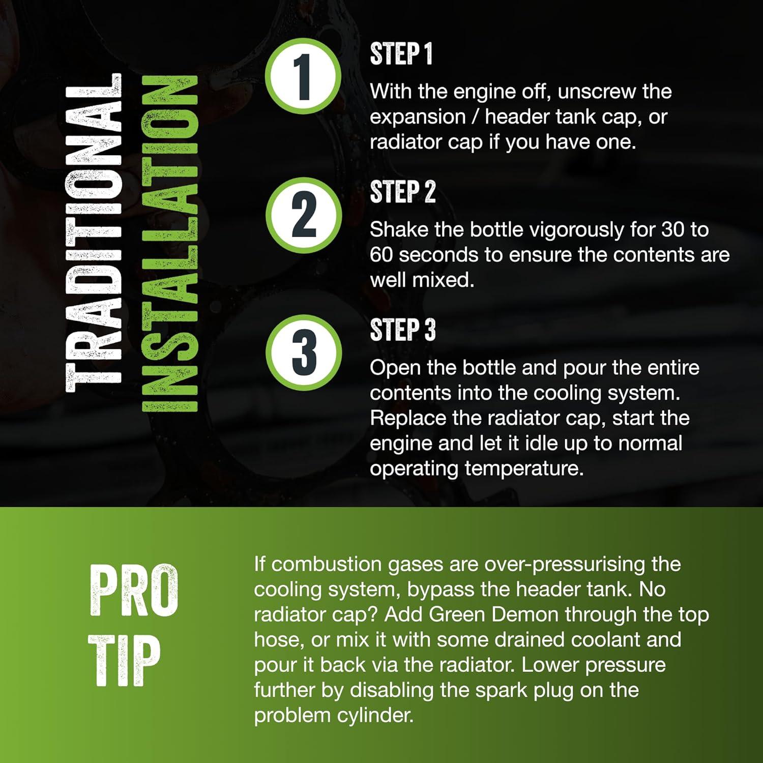 Sellador de Juntas de Cabeza Green Demon 0.45kg - Reparación Permanente