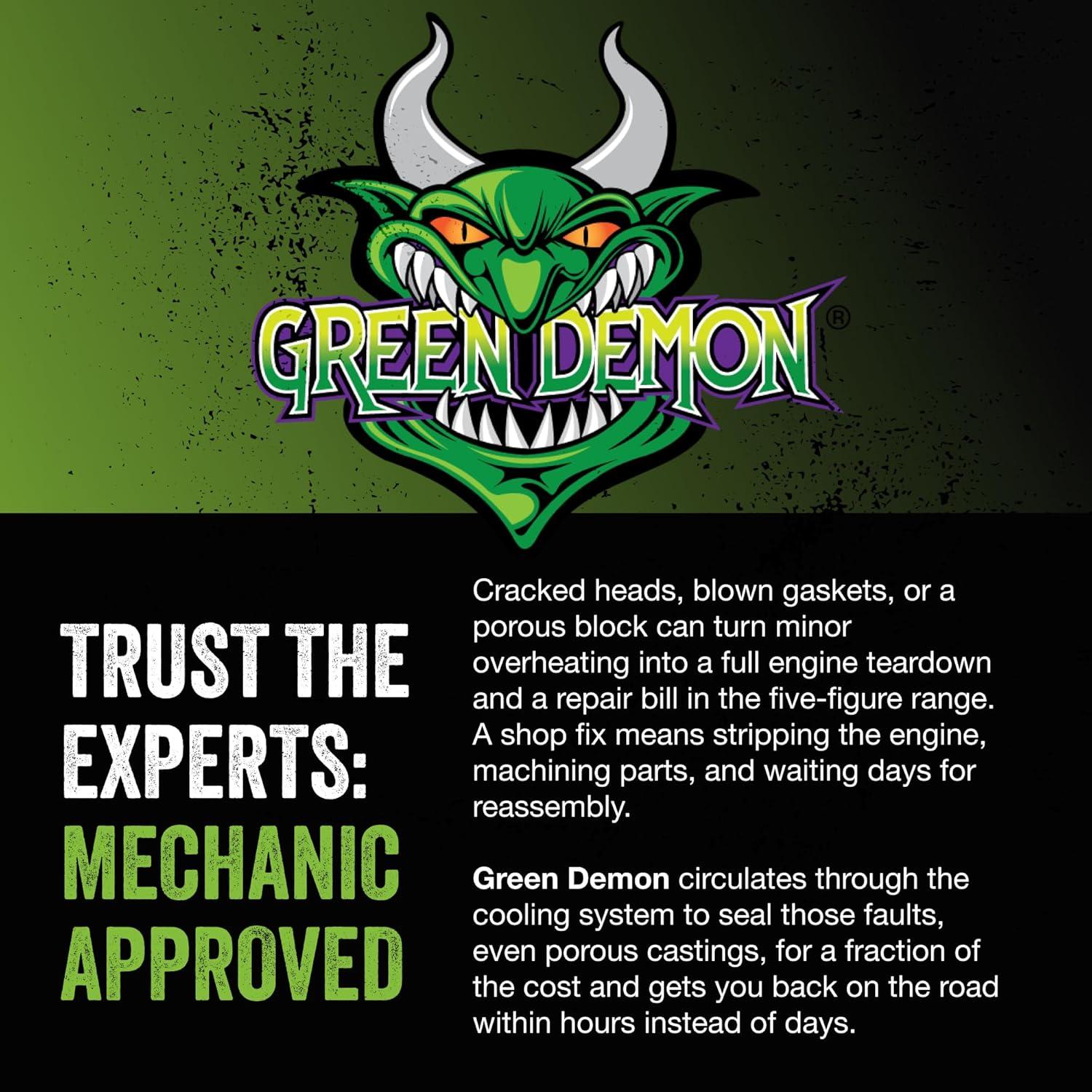 Sellador de Juntas de Cabeza Green Demon 0.45kg - Reparación Permanente