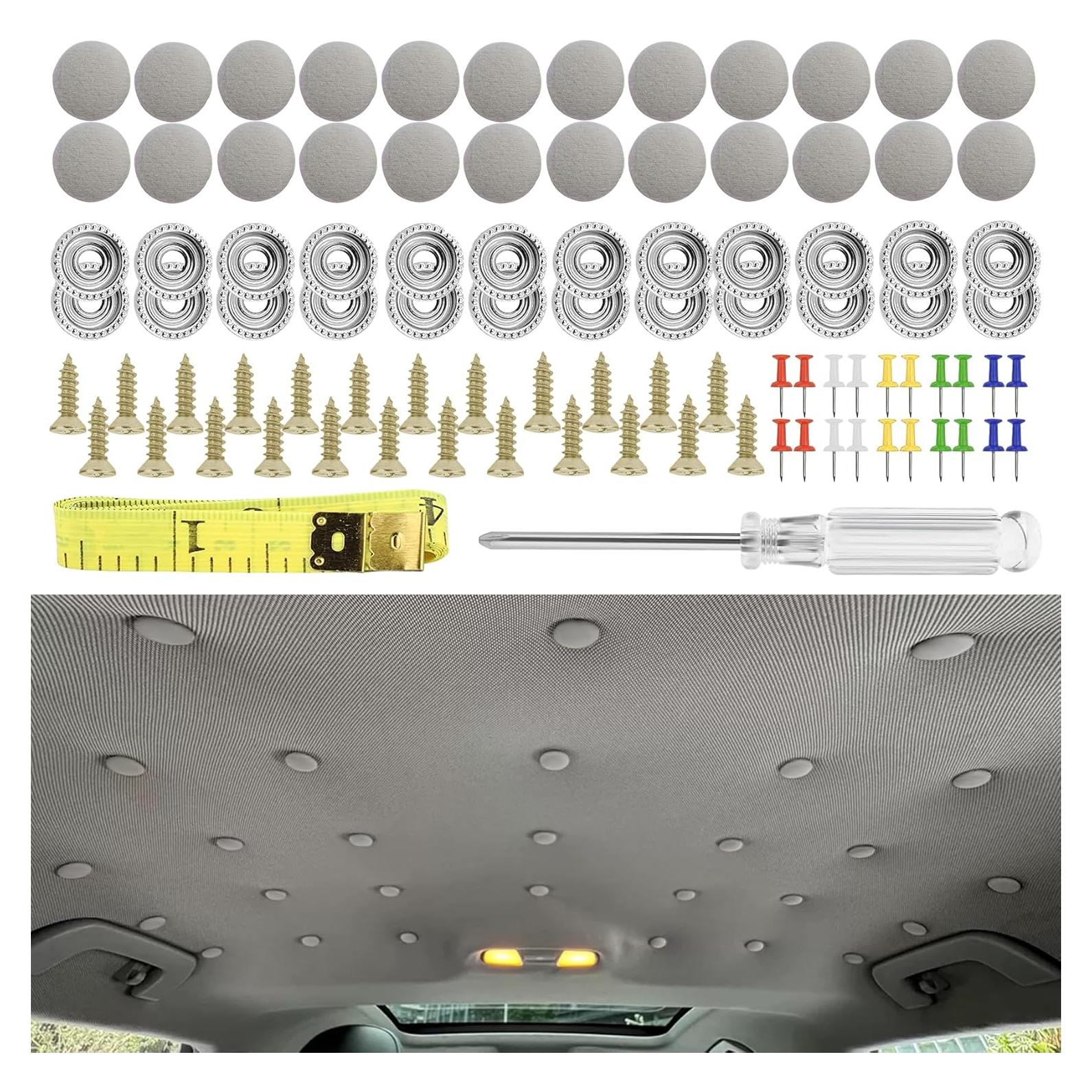 Kit de Reparación de Techo de Coche 60PCS Tecledsn Universal
