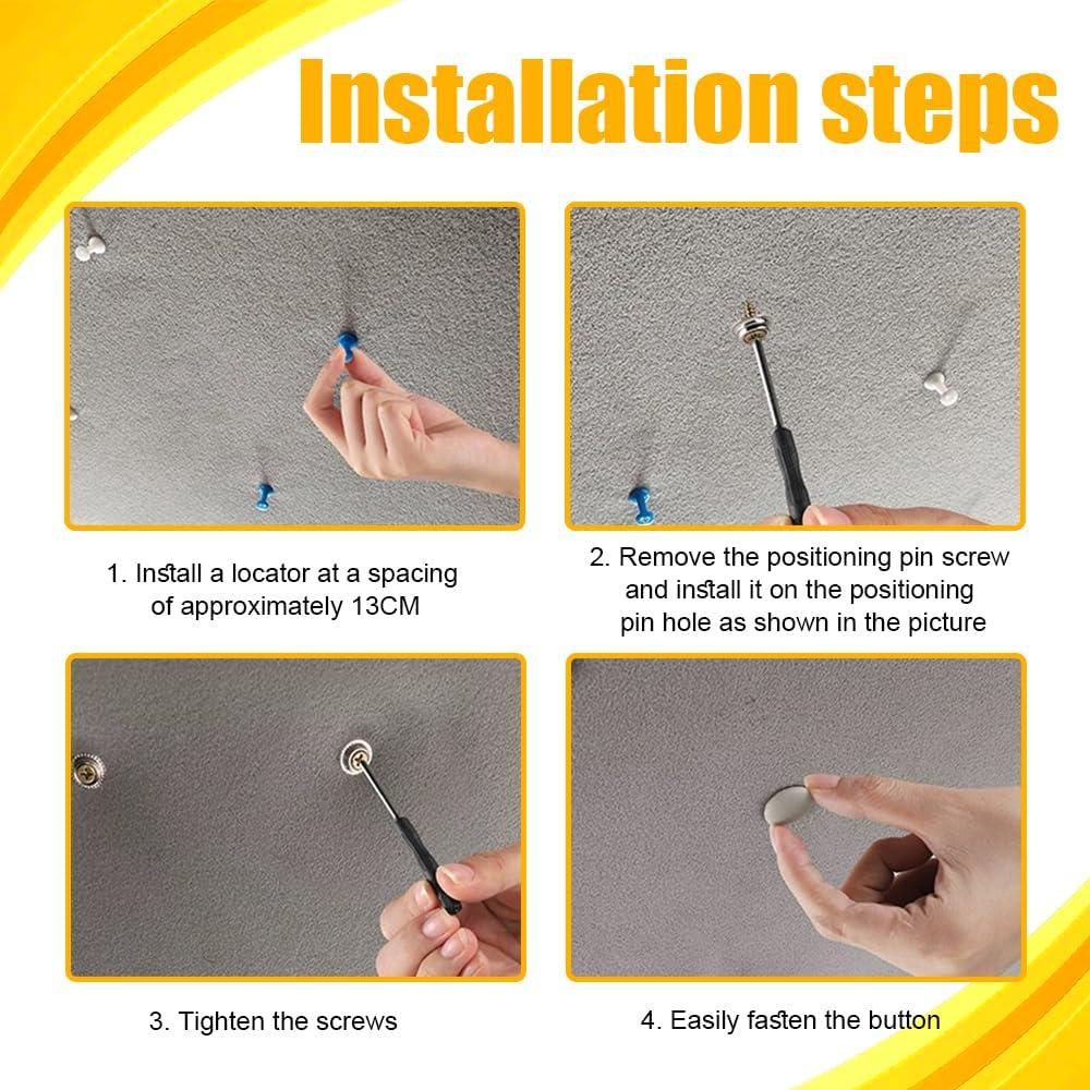 Kit de Reparación de Techo de Coche 60PCS Tecledsn Universal