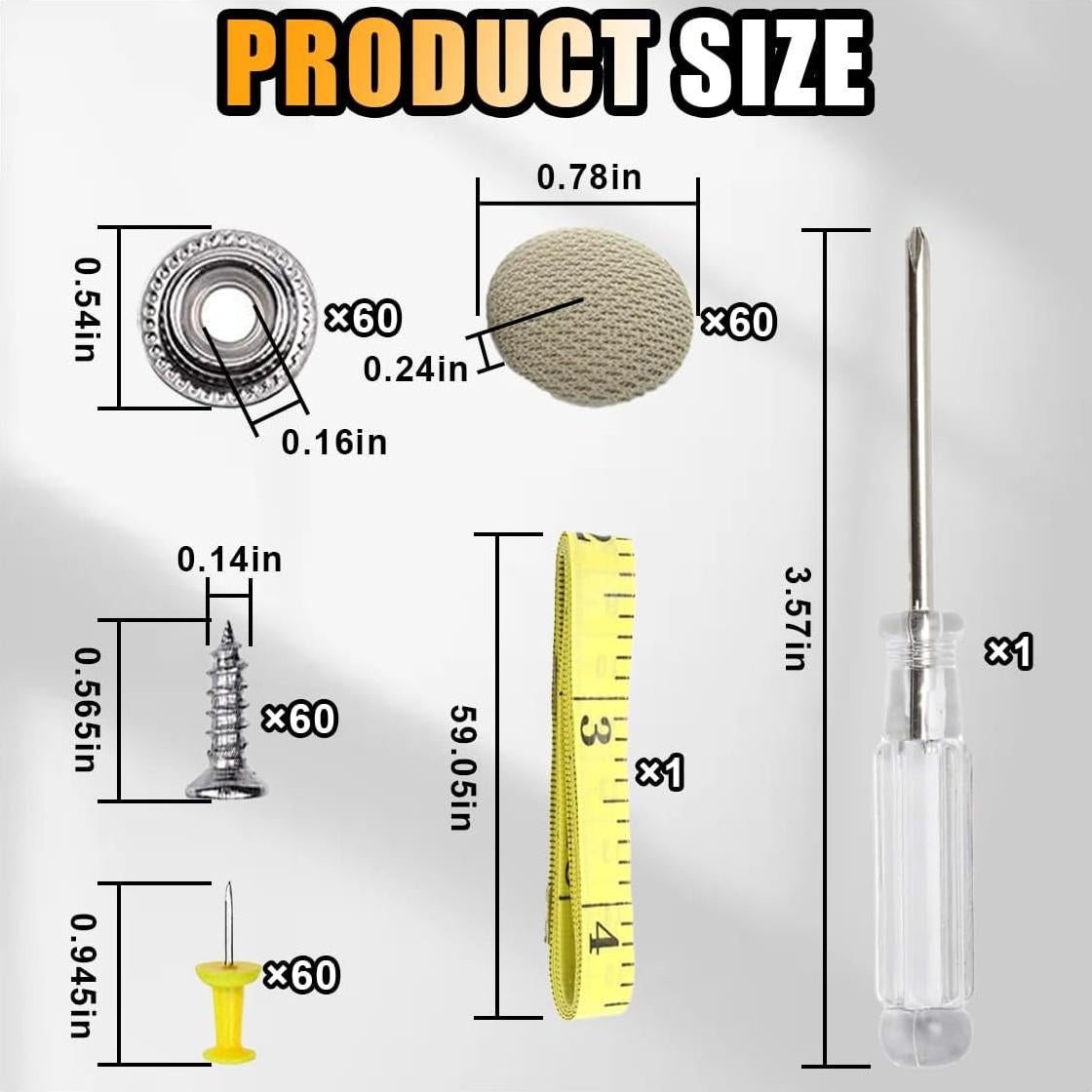 Kit de Reparación de Techo de Coche GLSOWEE 60 Piezas
