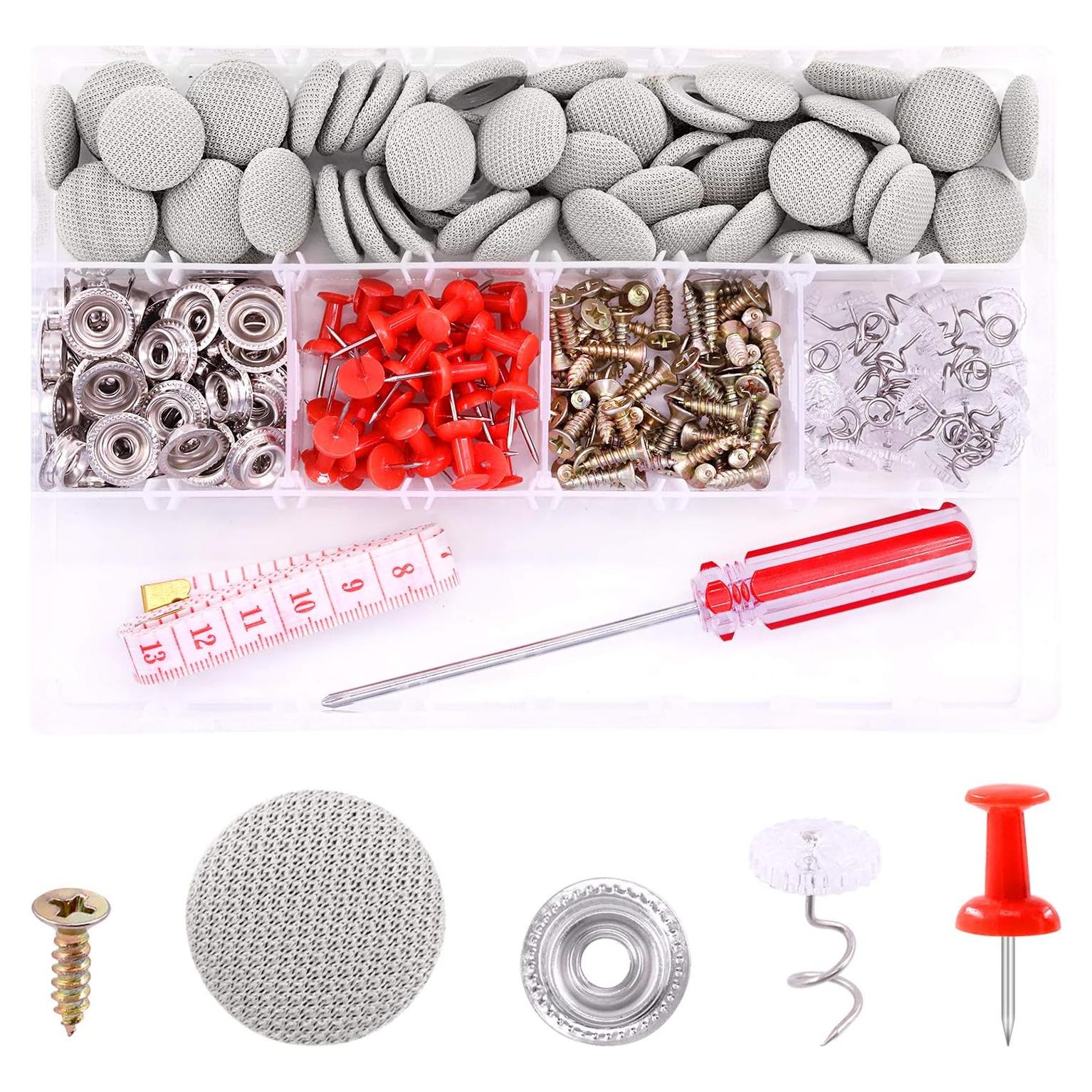 Kit de Reparación de Techo de Automóvil Swpeet 272 Piezas Gris