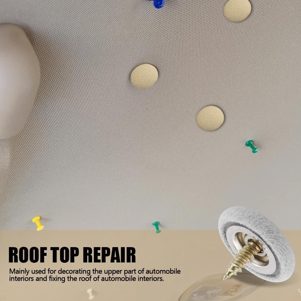 Kit de Reparación de Techo de Coche 60 Piezas PACLVIO Beige