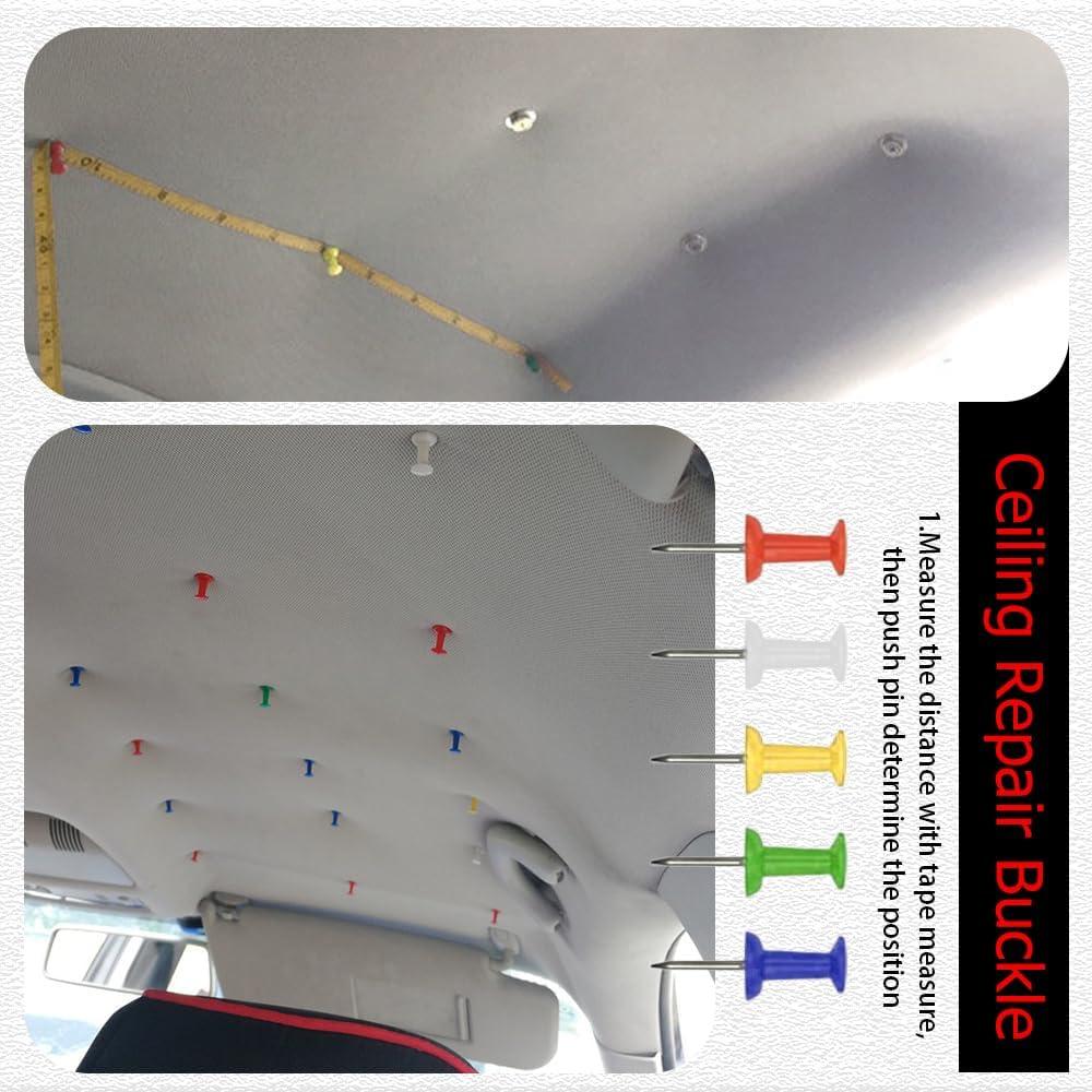 Kit de Reparación de Techo de Coche HAOBO 50 Remaches y Herramientas