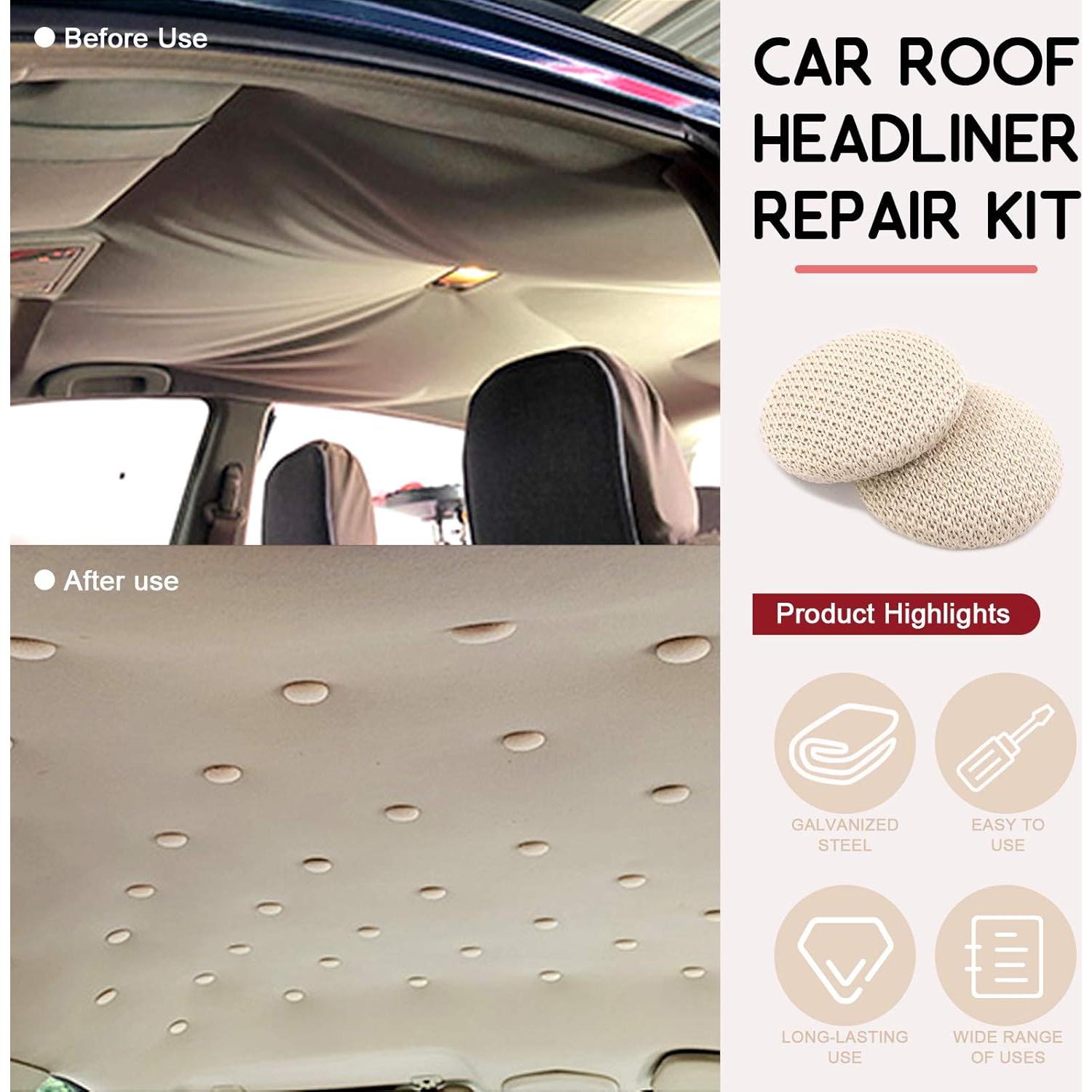 Kit de Reparación de Techo de Auto Hilitchi 152 Piezas Beige