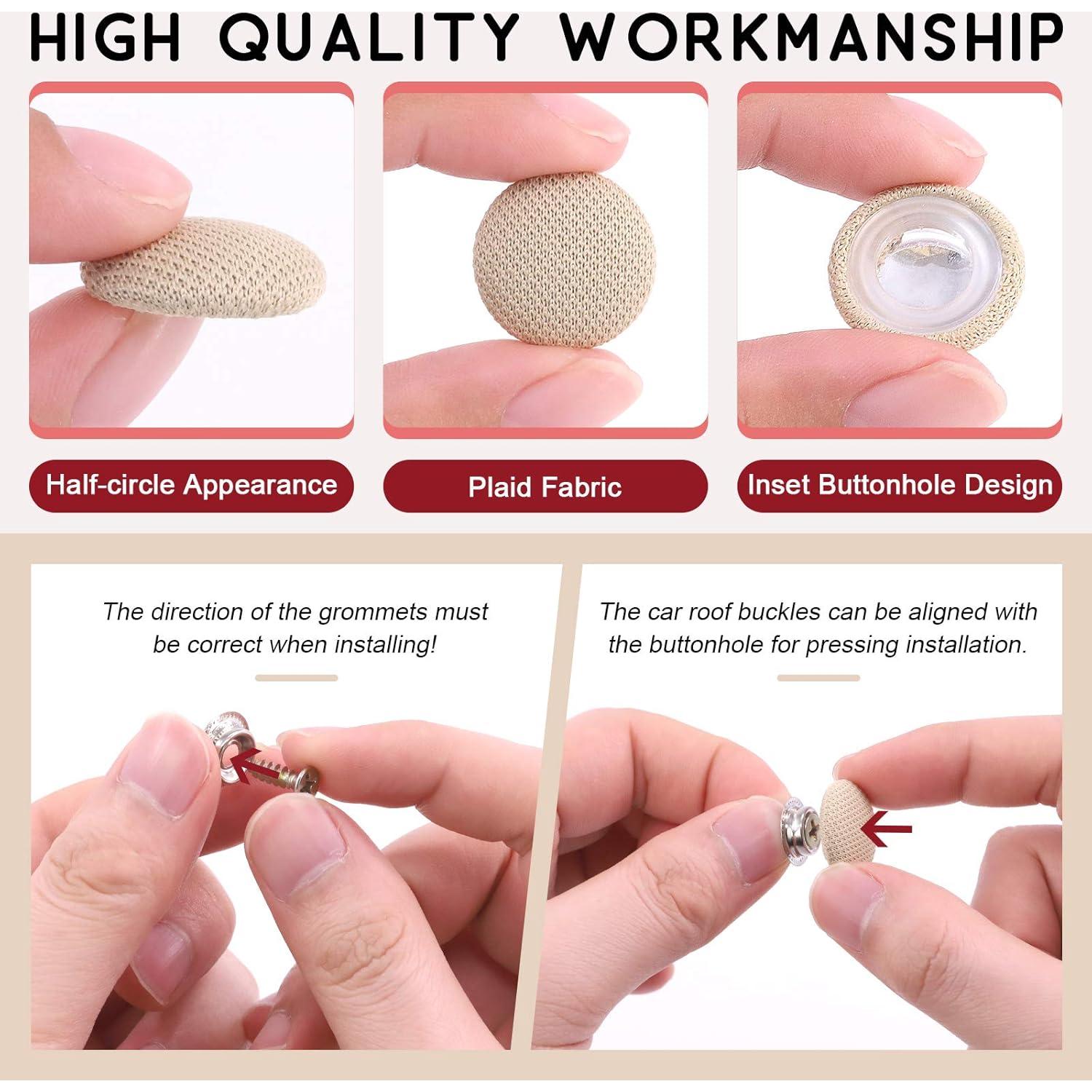 Kit de Reparación de Techo de Auto Hilitchi 152 Piezas Beige