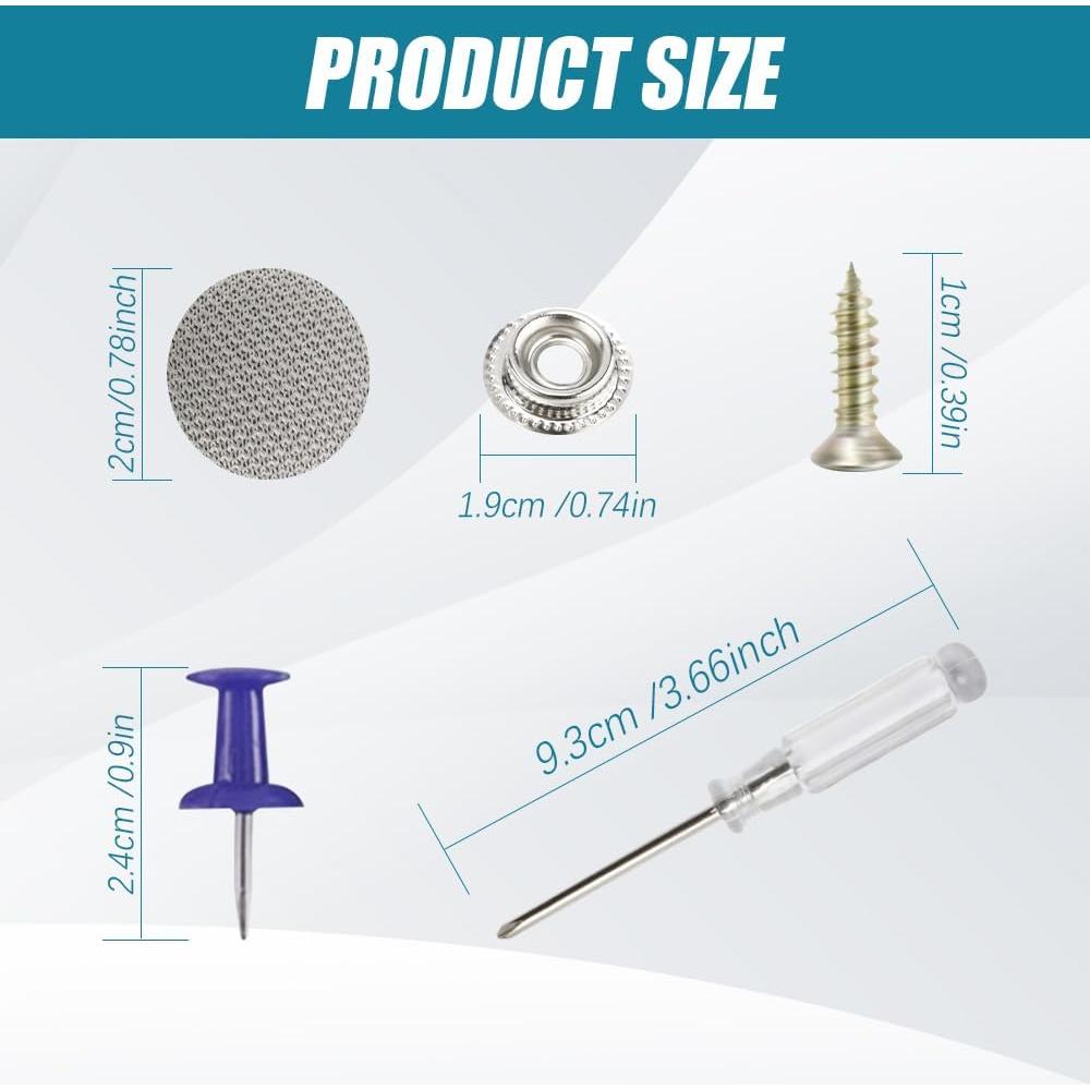 Kit de Reparación de Techo de Coche Kutyun - 24 Botones y Herramientas