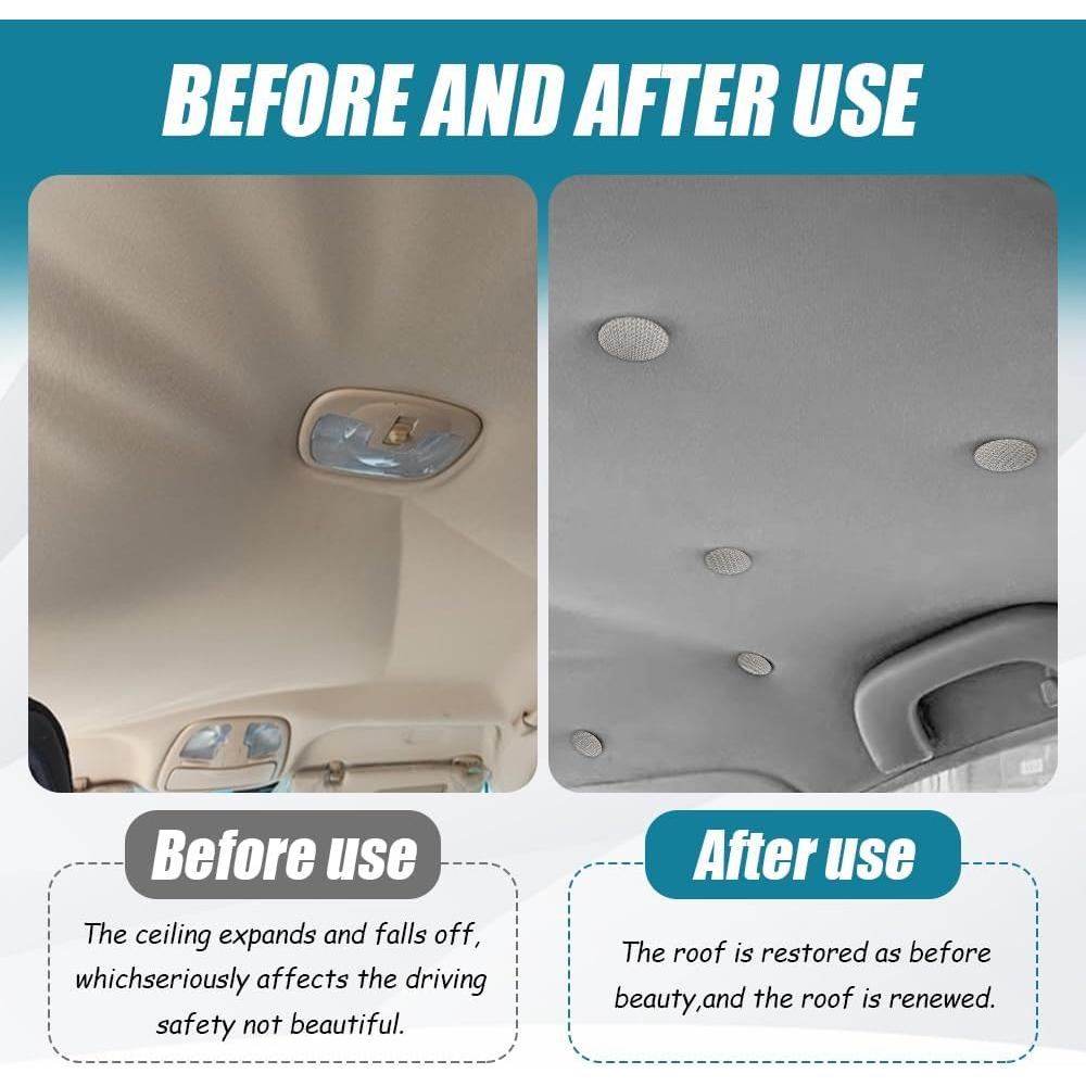 Kit de Reparación de Techo de Coche Kutyun - 24 Botones y Herramientas