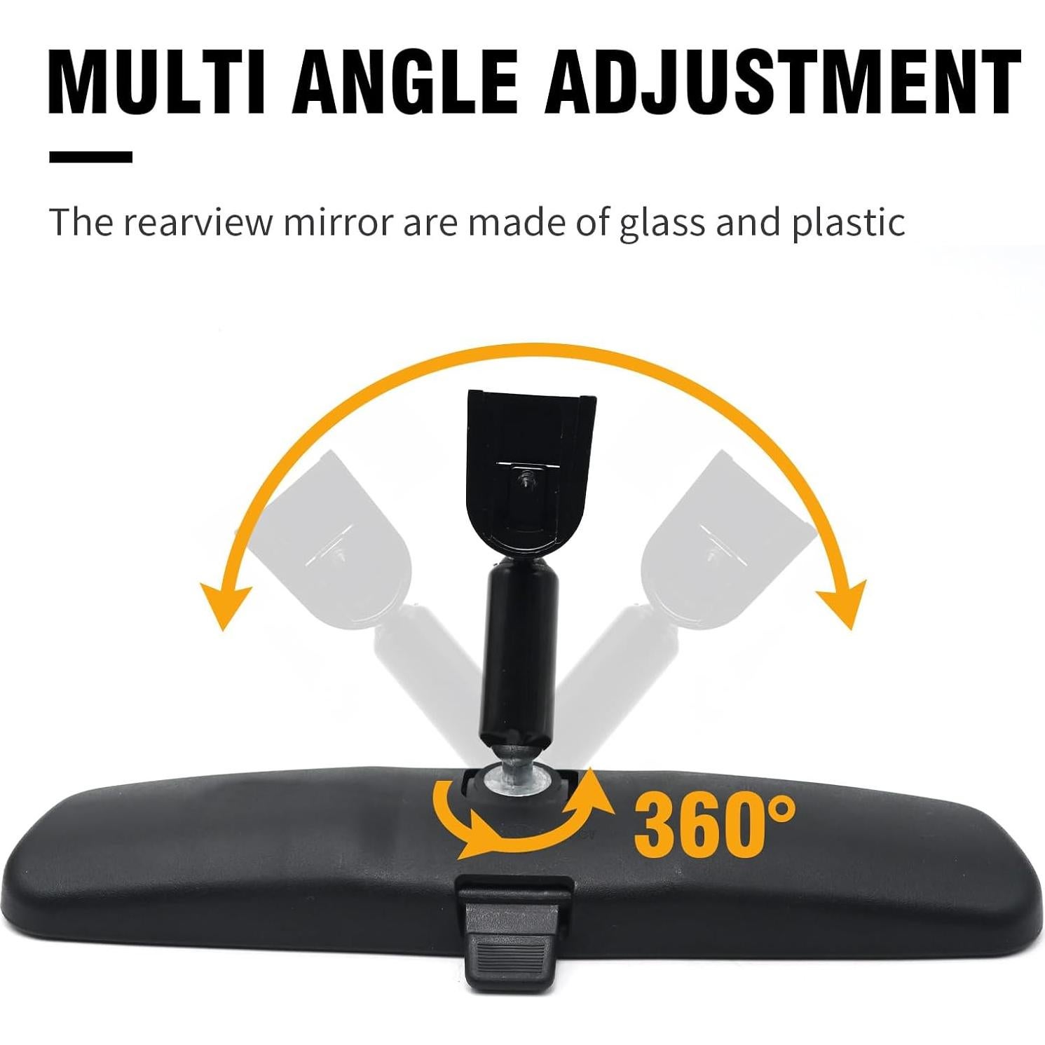 Espejo Retrovisor Universal Vkinman 26.67 cm para Vehículos