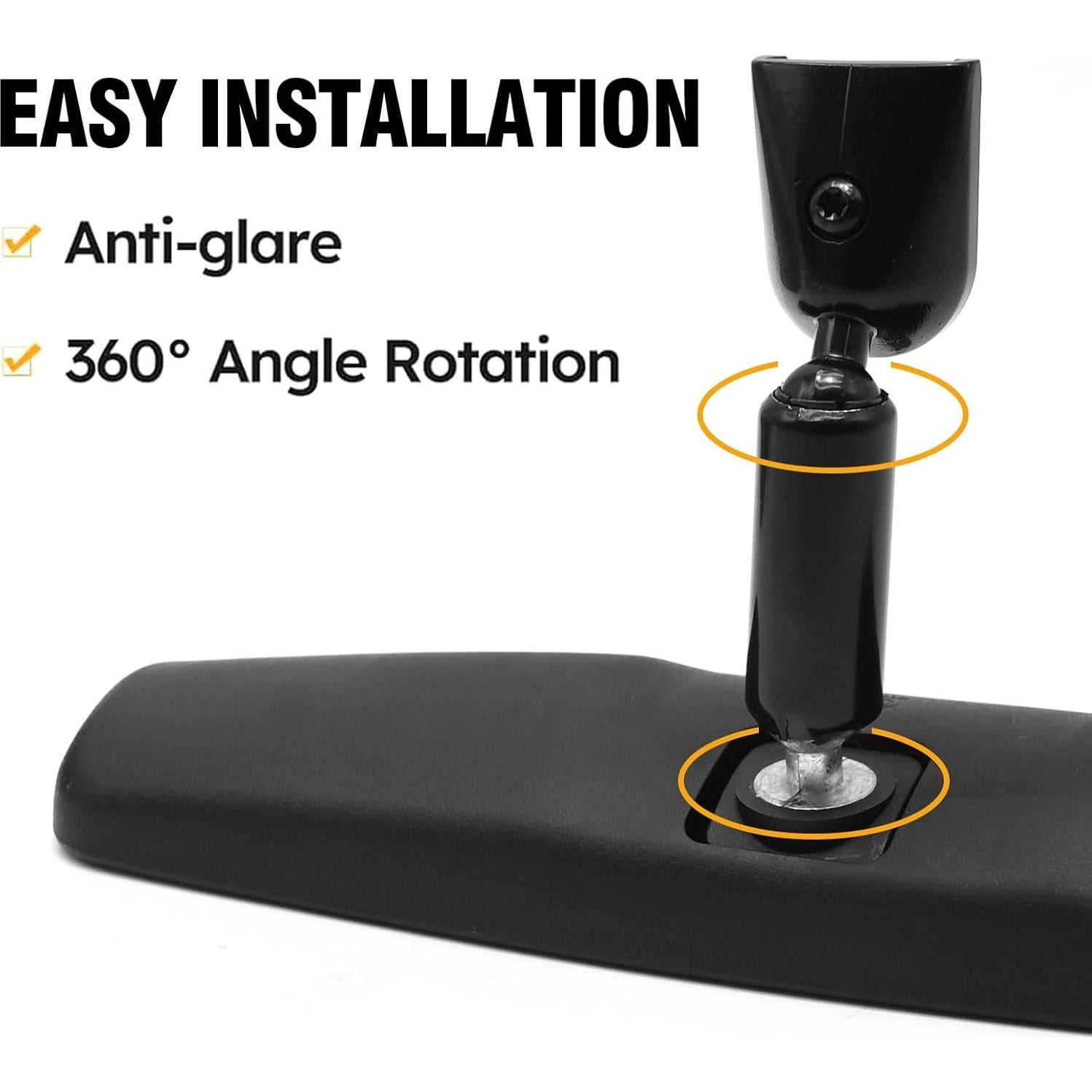 Espejo Retrovisor Universal Vkinman 26.67 cm para Vehículos