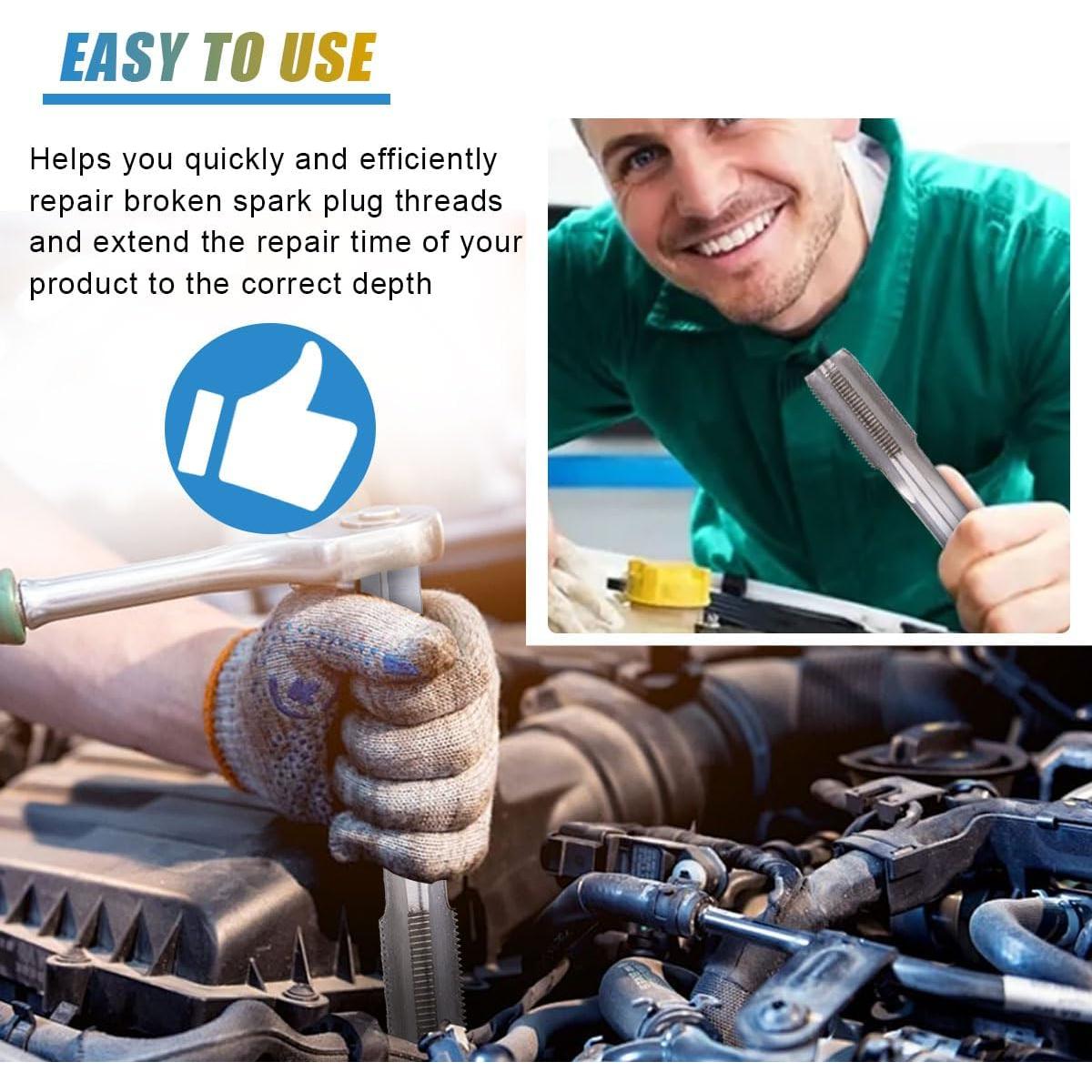Kit de Reparación de Roscas de Bujía UHANBUT M14x1.25