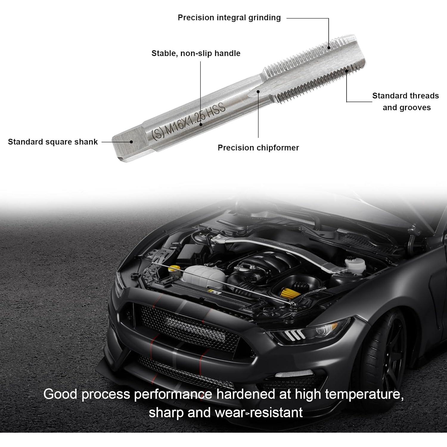 Kit de Reparación de Roscas de Bujías SHMZK 11PCS M14 M16