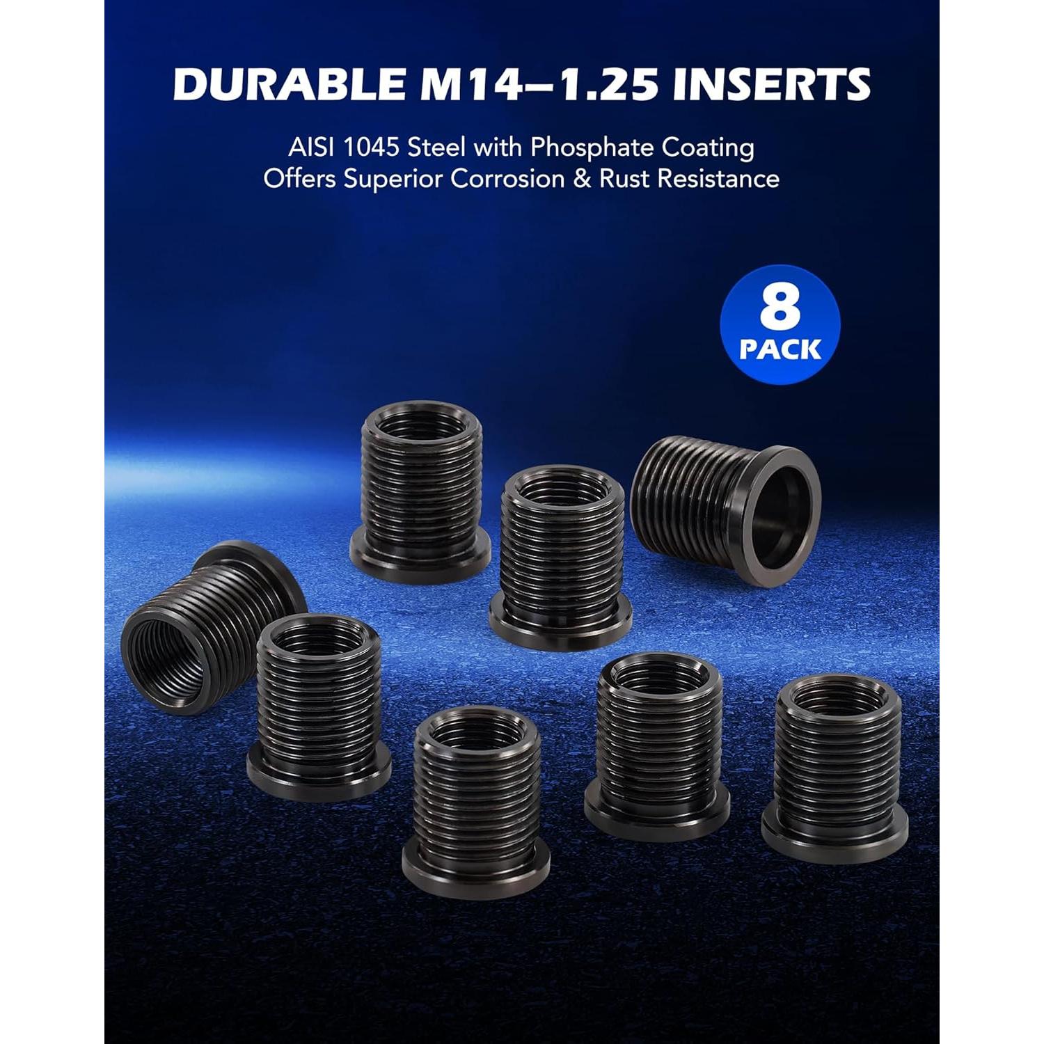 Kit de reparación de bujías Orion Motor Tech M14-1.25 para Ford