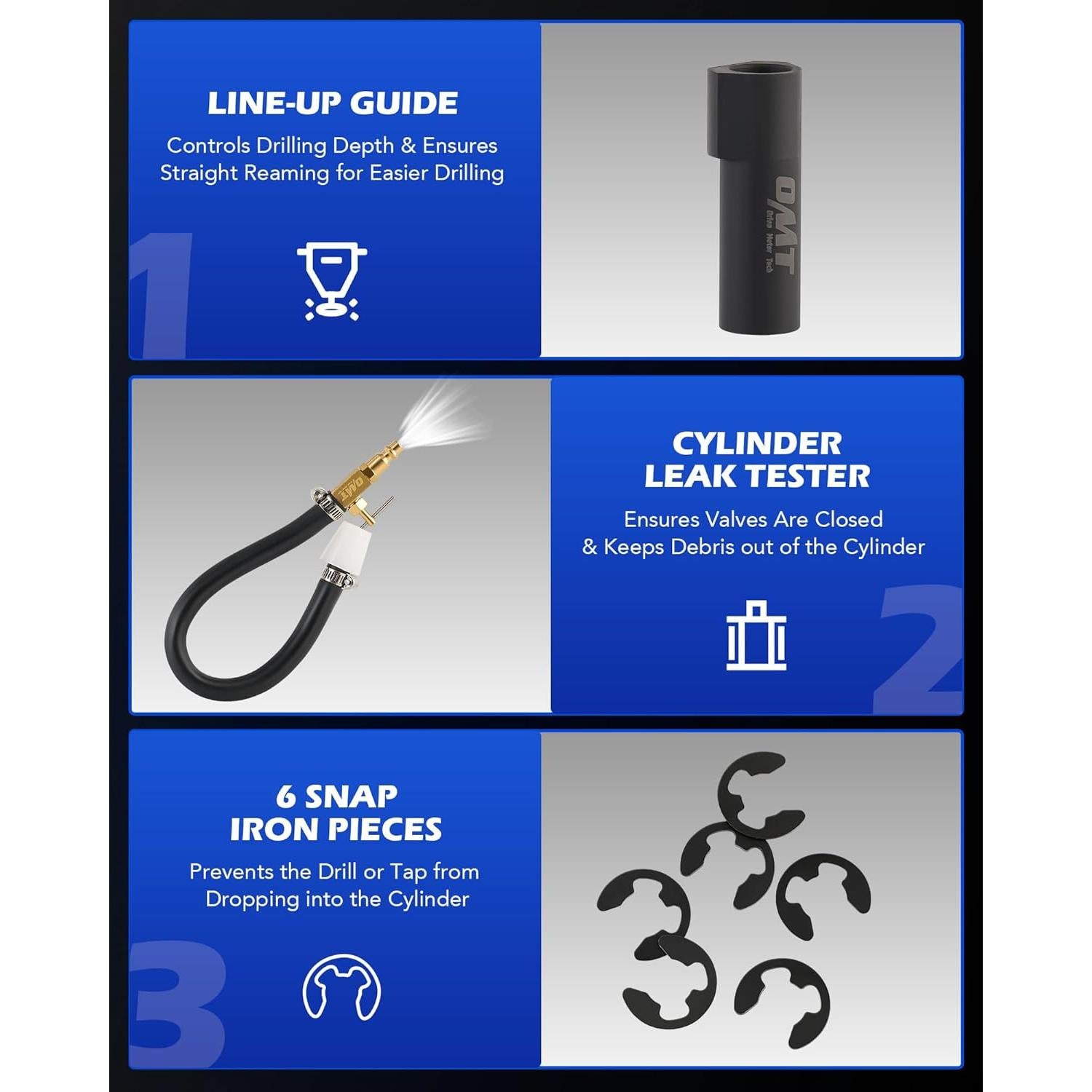 Kit de reparación de bujías Orion Motor Tech M14-1.25 para Ford