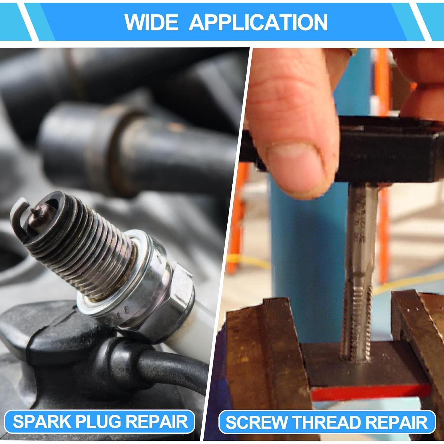 Kit de Reparación de Roscas de Bujías PONEYA 28 Piezas