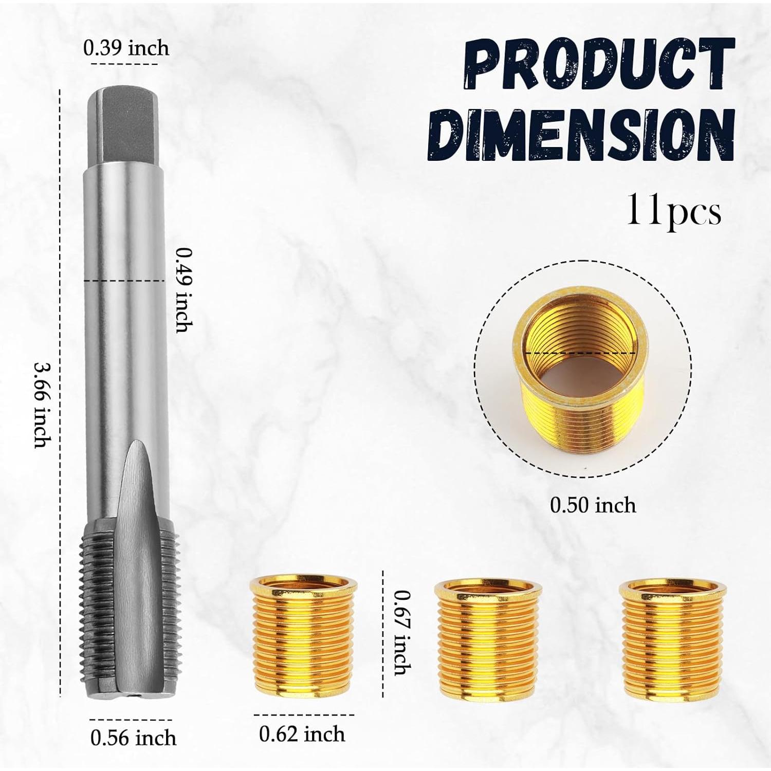 Kit de Reparación de Roscas de Bujía Figpade M16x1.25