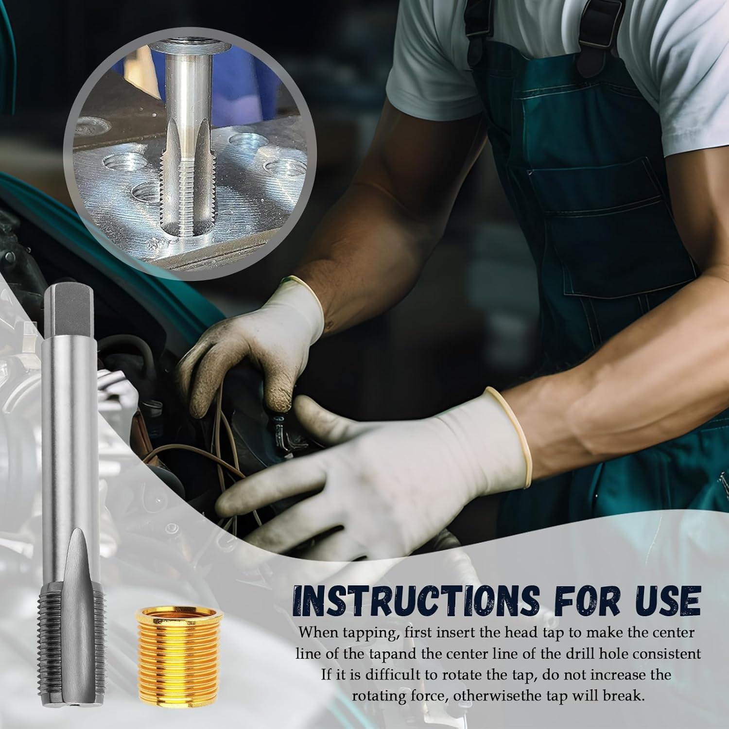 Kit de Reparación de Roscas de Bujía Figpade M16x1.25