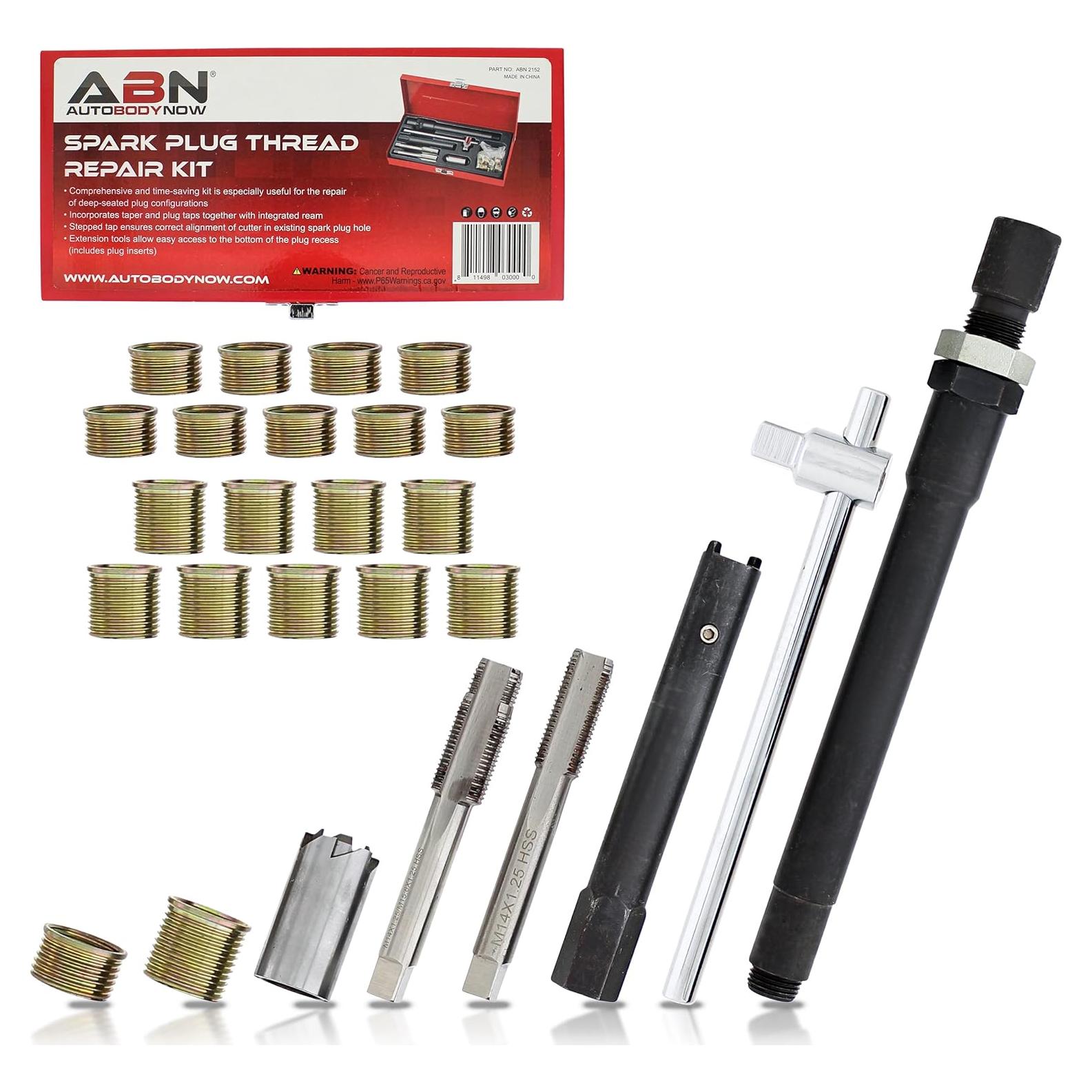 Juego de Reparación de Roscas de Bujías ABN 14mm - Kit Completo