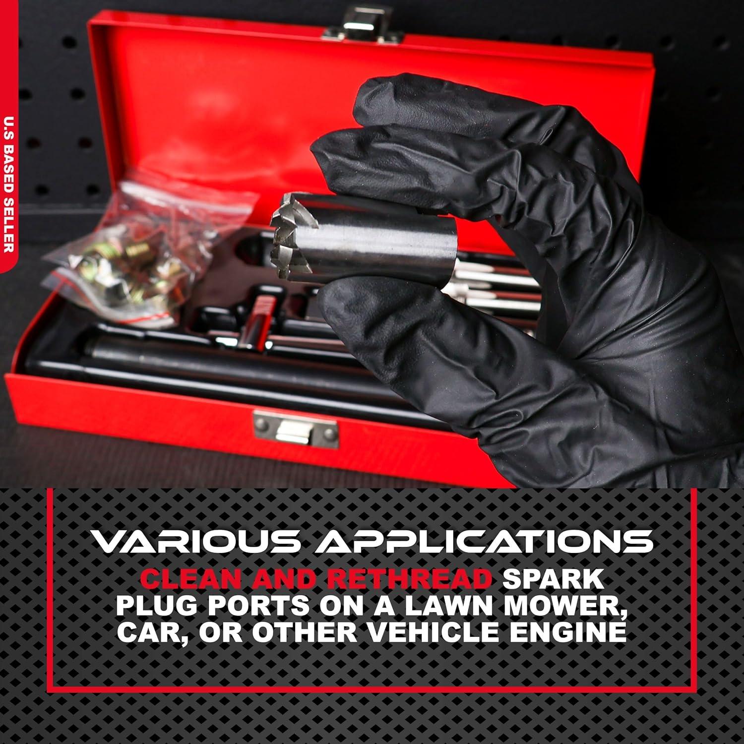 Juego de Reparación de Roscas de Bujías ABN 14mm - Kit Completo