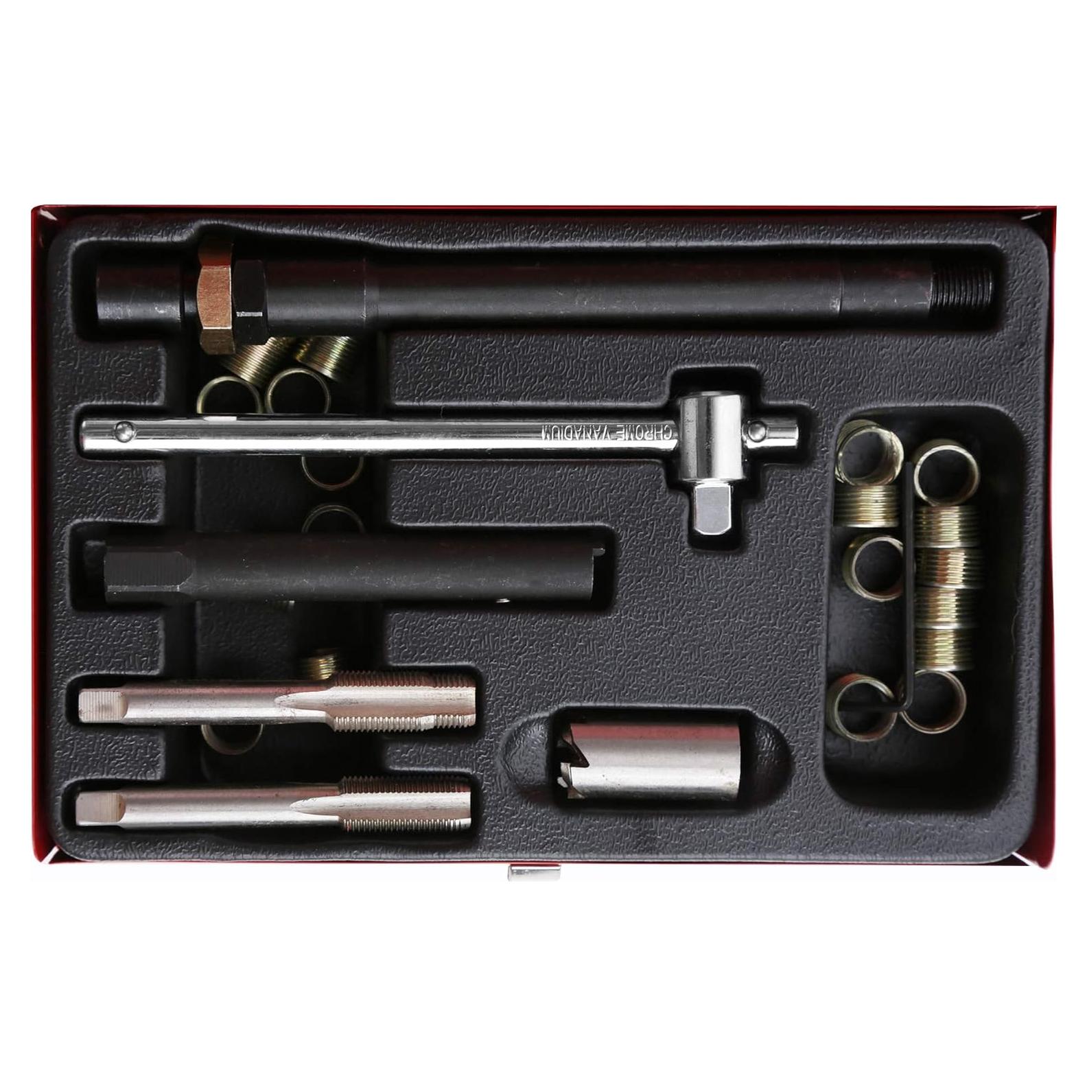 Kit de Reparación de Rosca de Bujía WINTOOLS 26 piezas M14