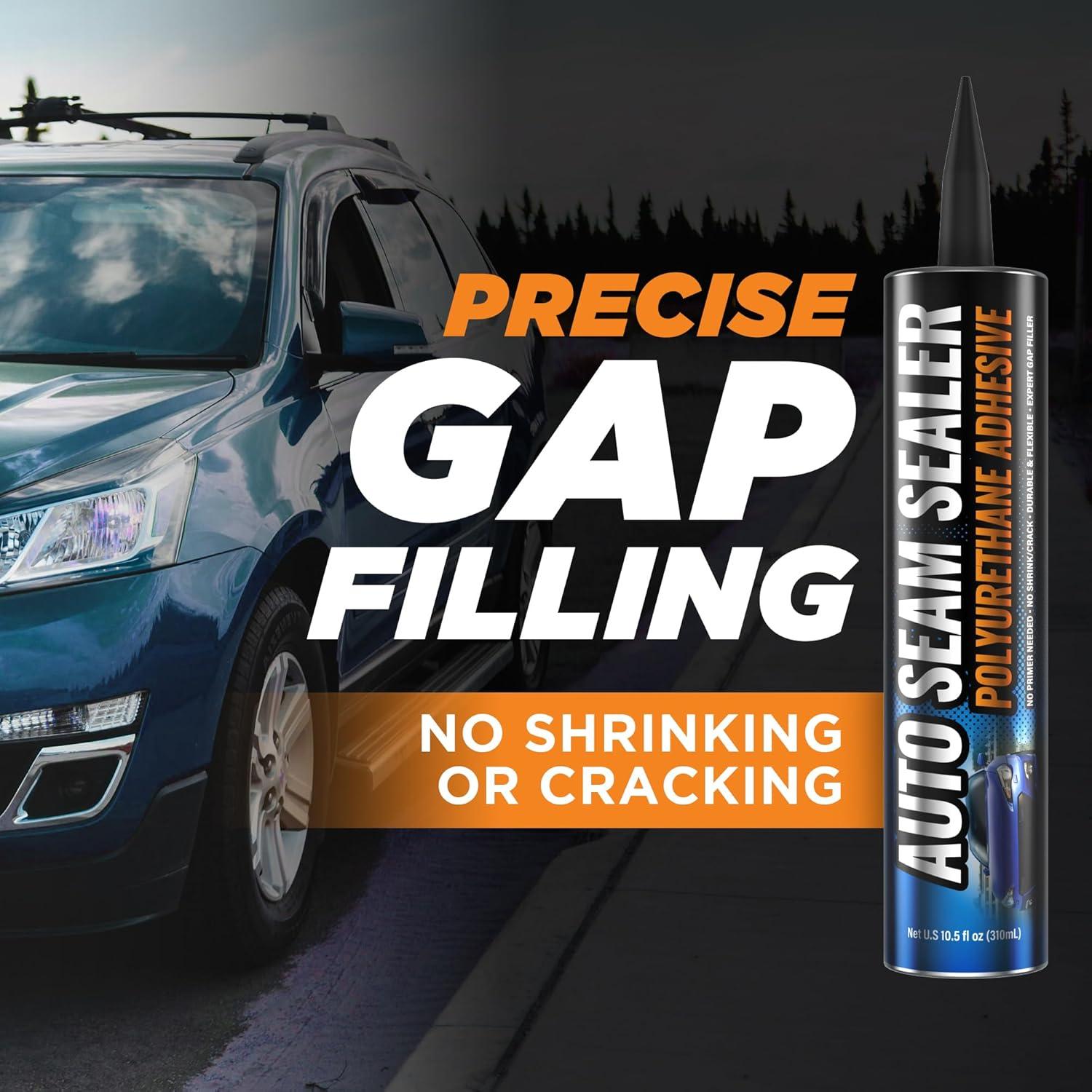 Sellador de Costura Automotriz FORTIVO 2 Unidades 250g Negro