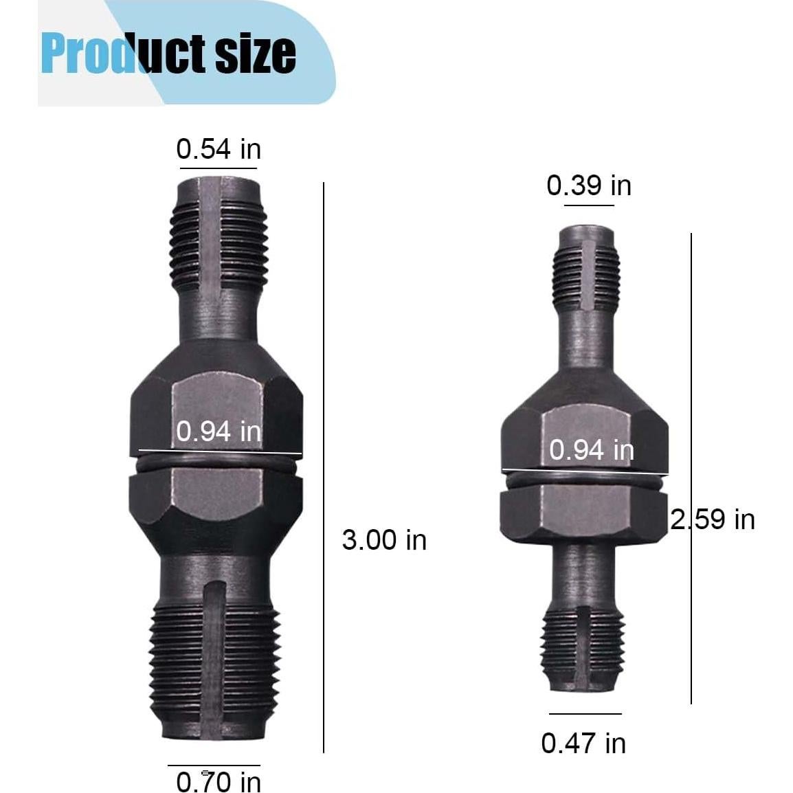 Juego de Herramientas para Reparar Roscas de Bujías KITUREK 2 Piezas
