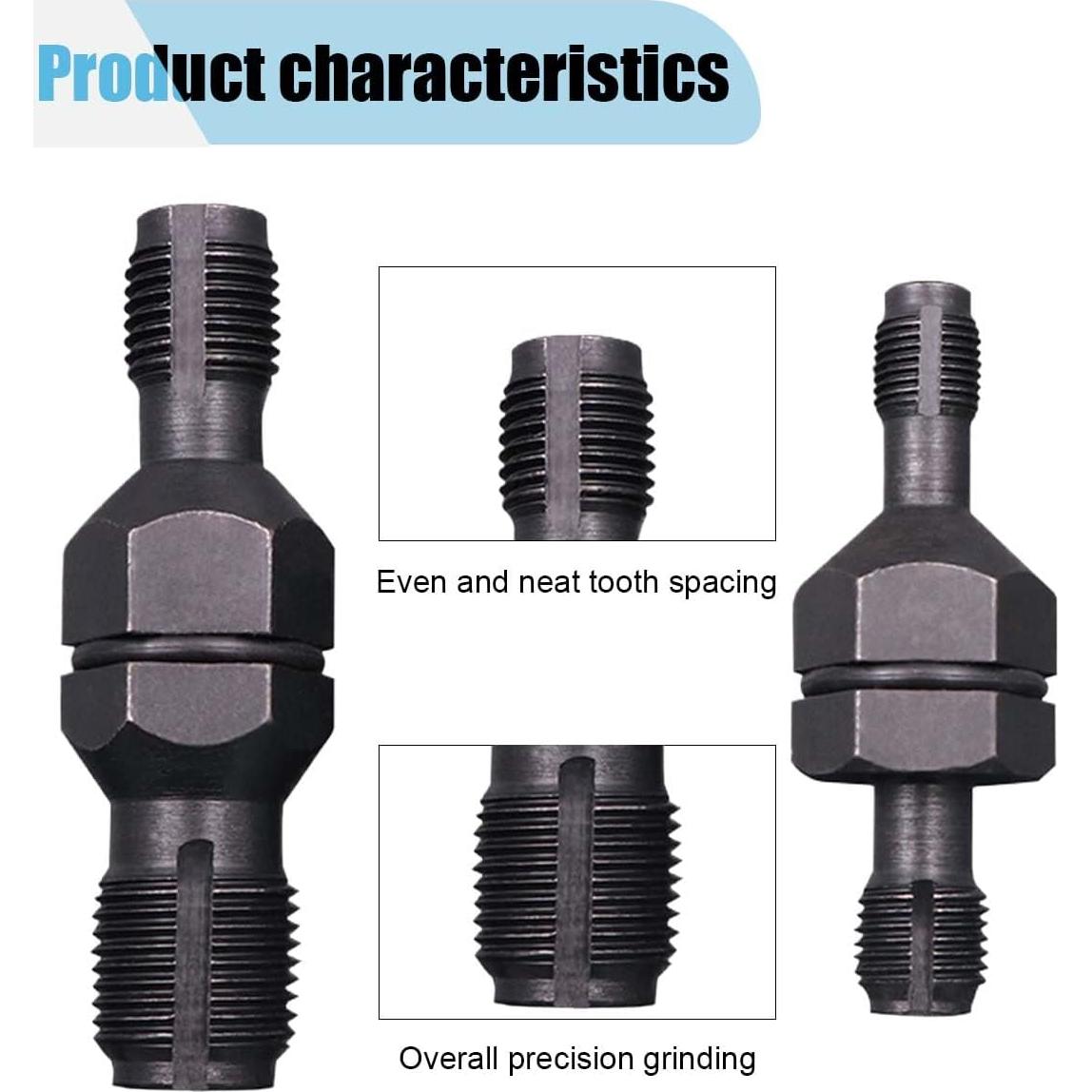 Juego de Herramientas para Reparar Roscas de Bujías KITUREK 2 Piezas