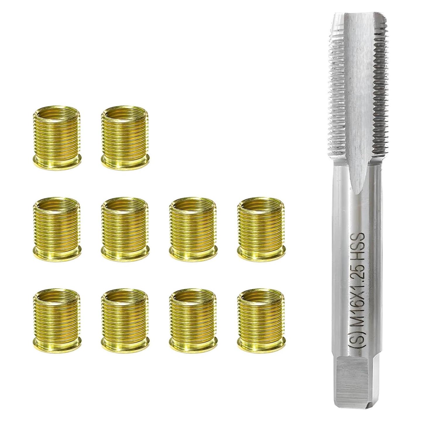 Kit de Reparación de Roscas de Bujía JNXIJ M14x1.25 11 PCS