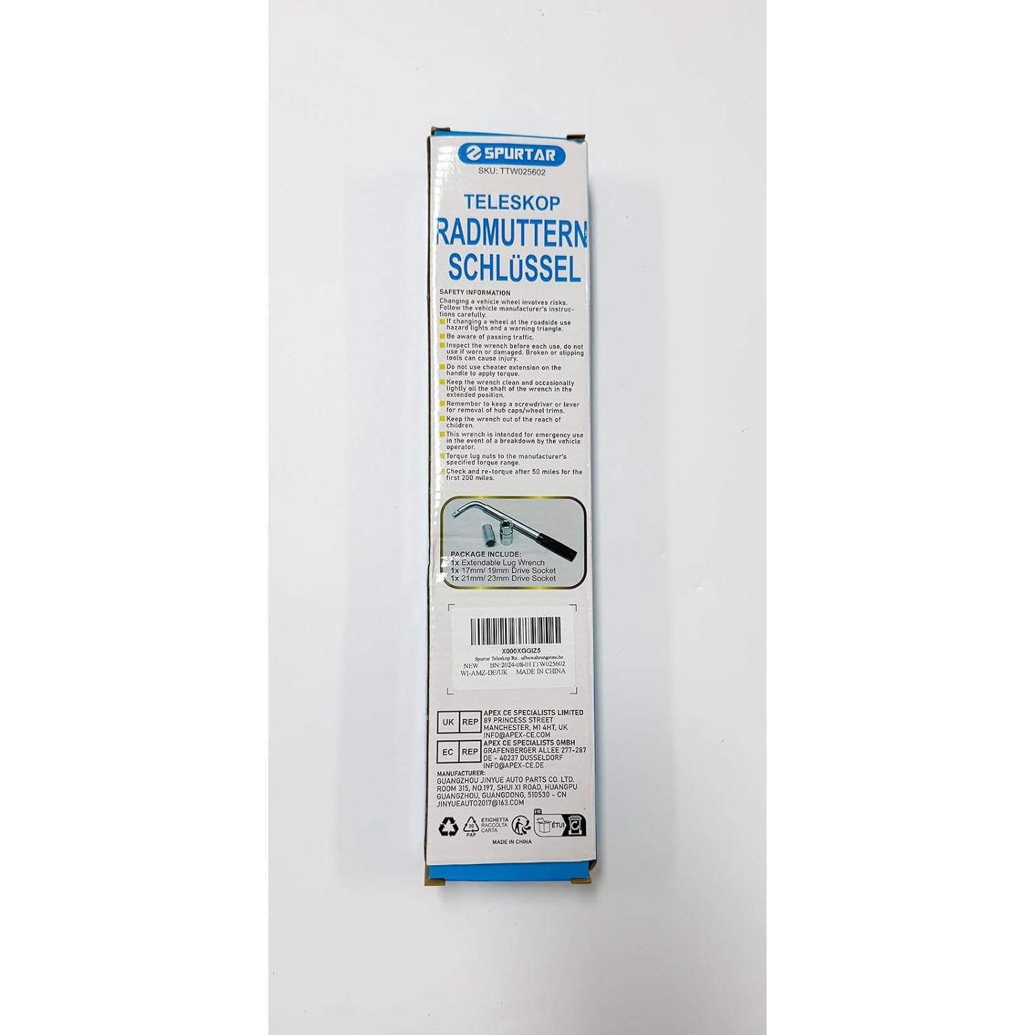 Llave de Tuercas Telescópica Spurtar 17/19mm y 21/23mm