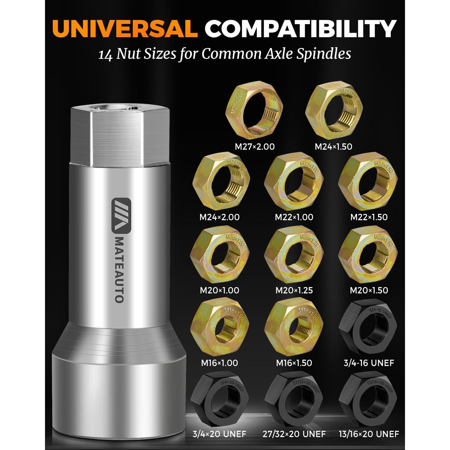 Kit de Reparación de Roscas de Eje MateAuto 16 Piezas