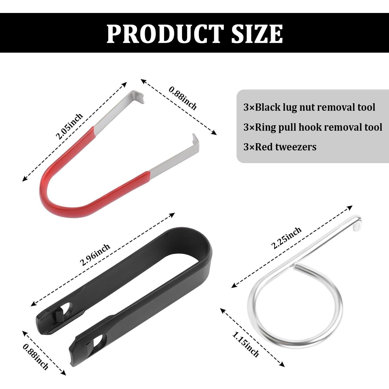 Kit de Herramientas IHOTDER para Remover Tapacubos 9 Piezas