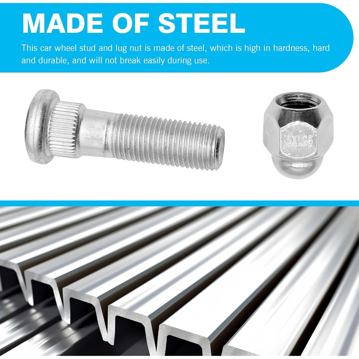 Kit de 4 PZS Rueda y Tuerca de Llanta Dogary M12 x 1.25