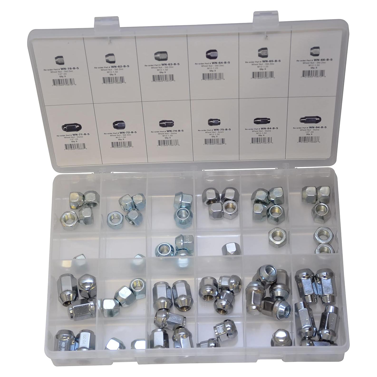 Kit de Tuercas de Rueda Dynamic DY-WN-12 - Acero al Carbono