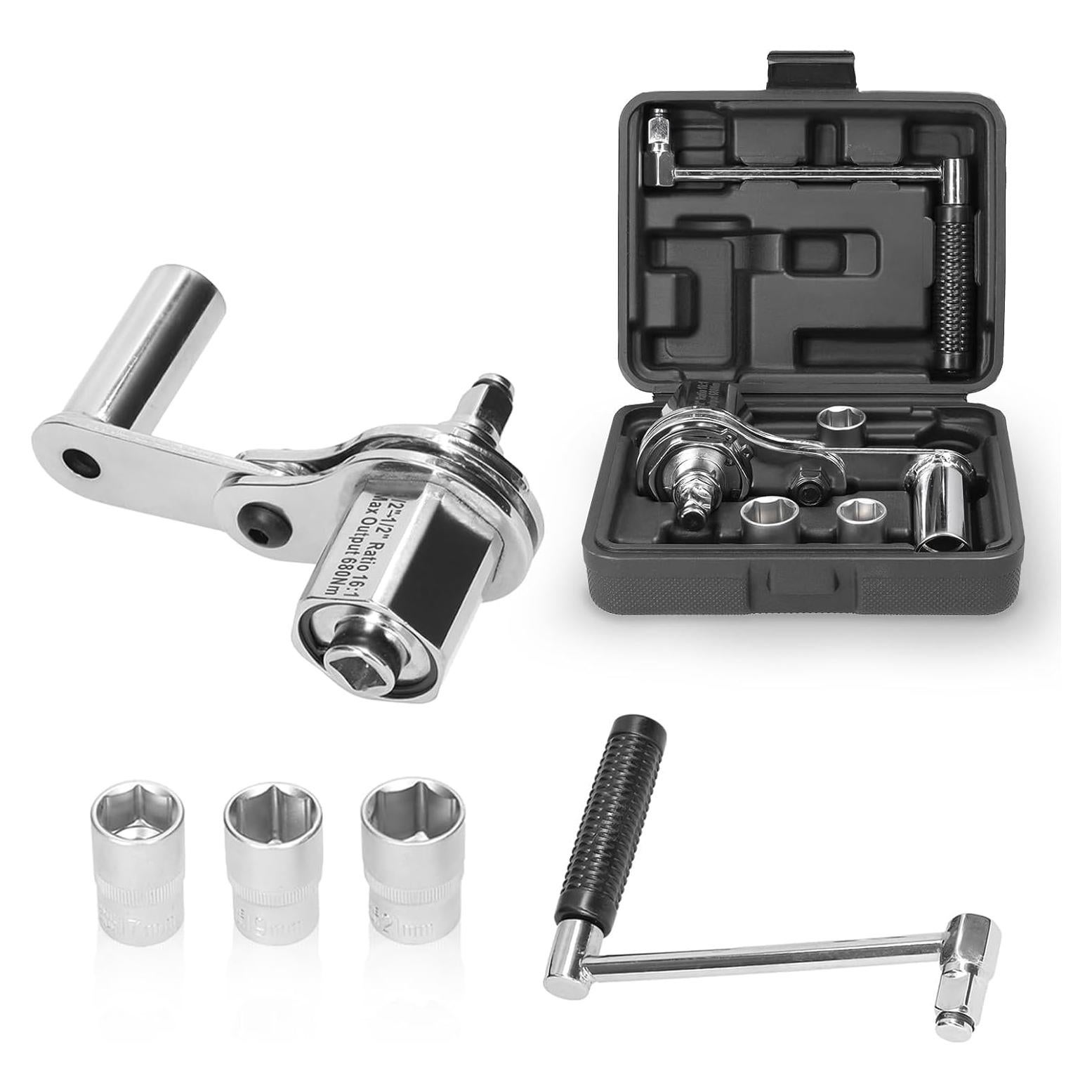 Juego de Llave Multiplicadora de Par Angchun 1/2" 5PCS