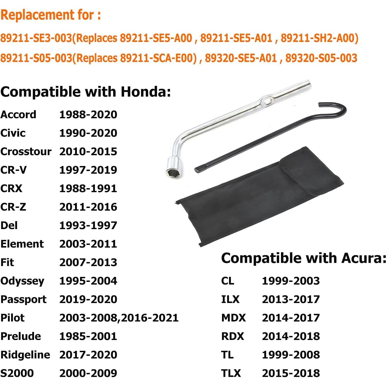 Kit de Herramientas para Neumático Dr.Roc - Compatible Honda y Acura