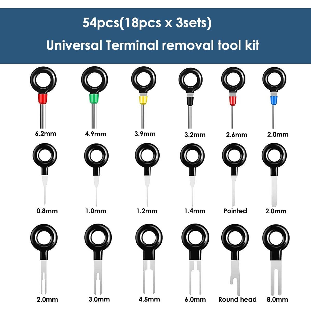 Kit de Herramientas de Extracción de Terminales DURUOFEI 76Pcs