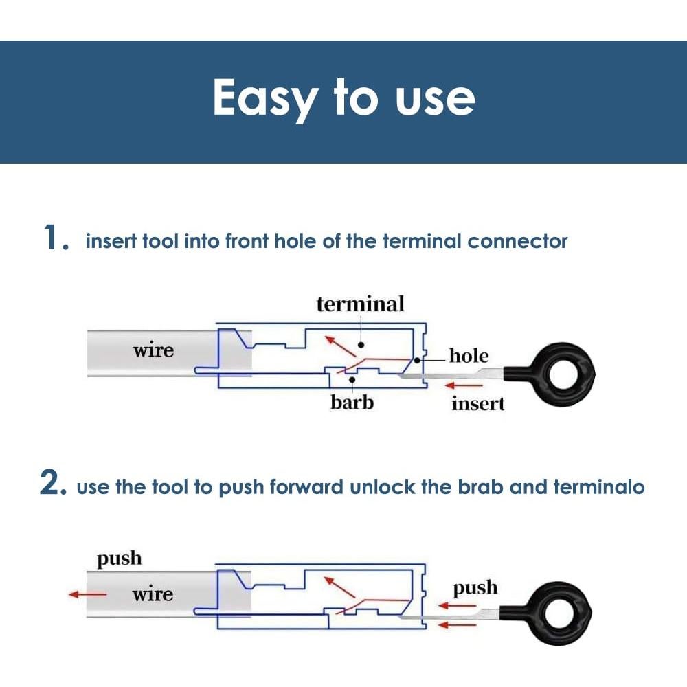 Kit de Herramientas de Extracción de Terminales DURUOFEI 76Pcs
