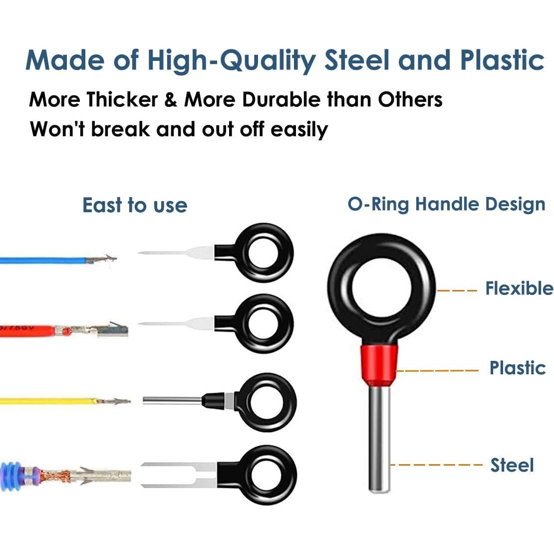 Kit de Herramientas de Extracción de Terminales DURUOFEI 76Pcs