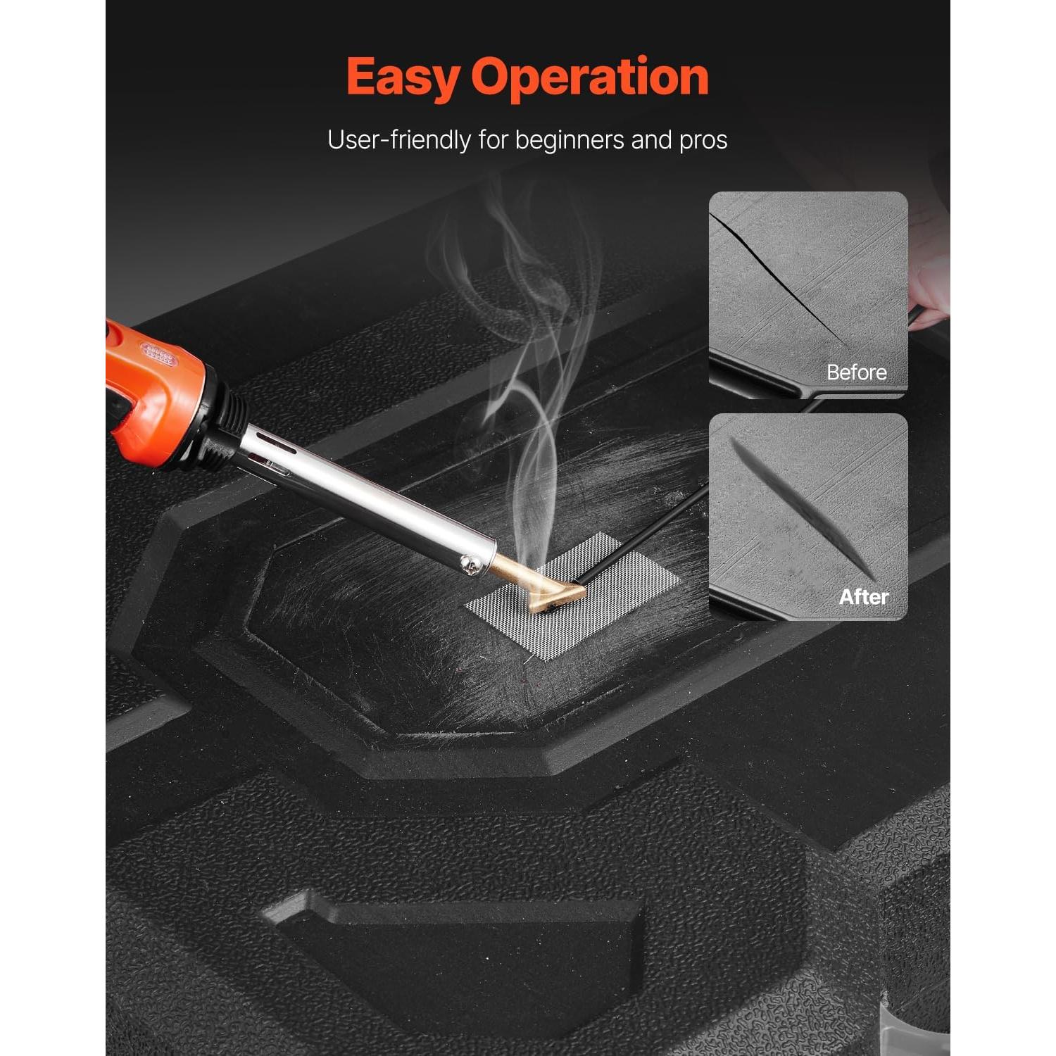 Kit de Soldador de Plástico VEVOR 60W/100W con Accesorios