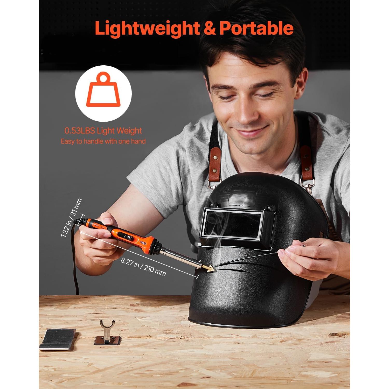 Kit de Soldador de Plástico VEVOR 60W/100W con Accesorios